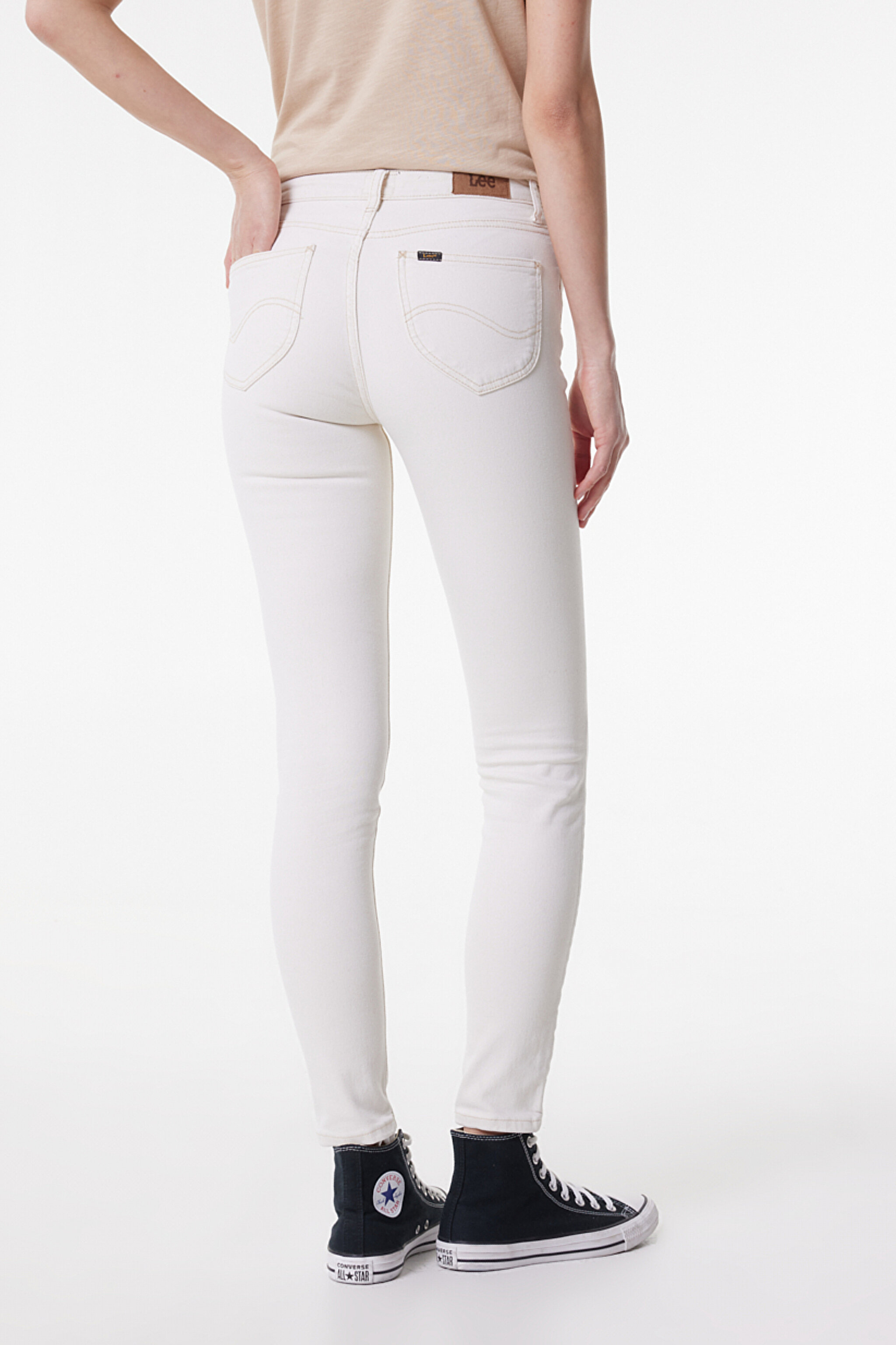 Scarlett High Skinny Fit Yüksek Bel Jean Pantolon - Beige-L626007614 (görsel 5)