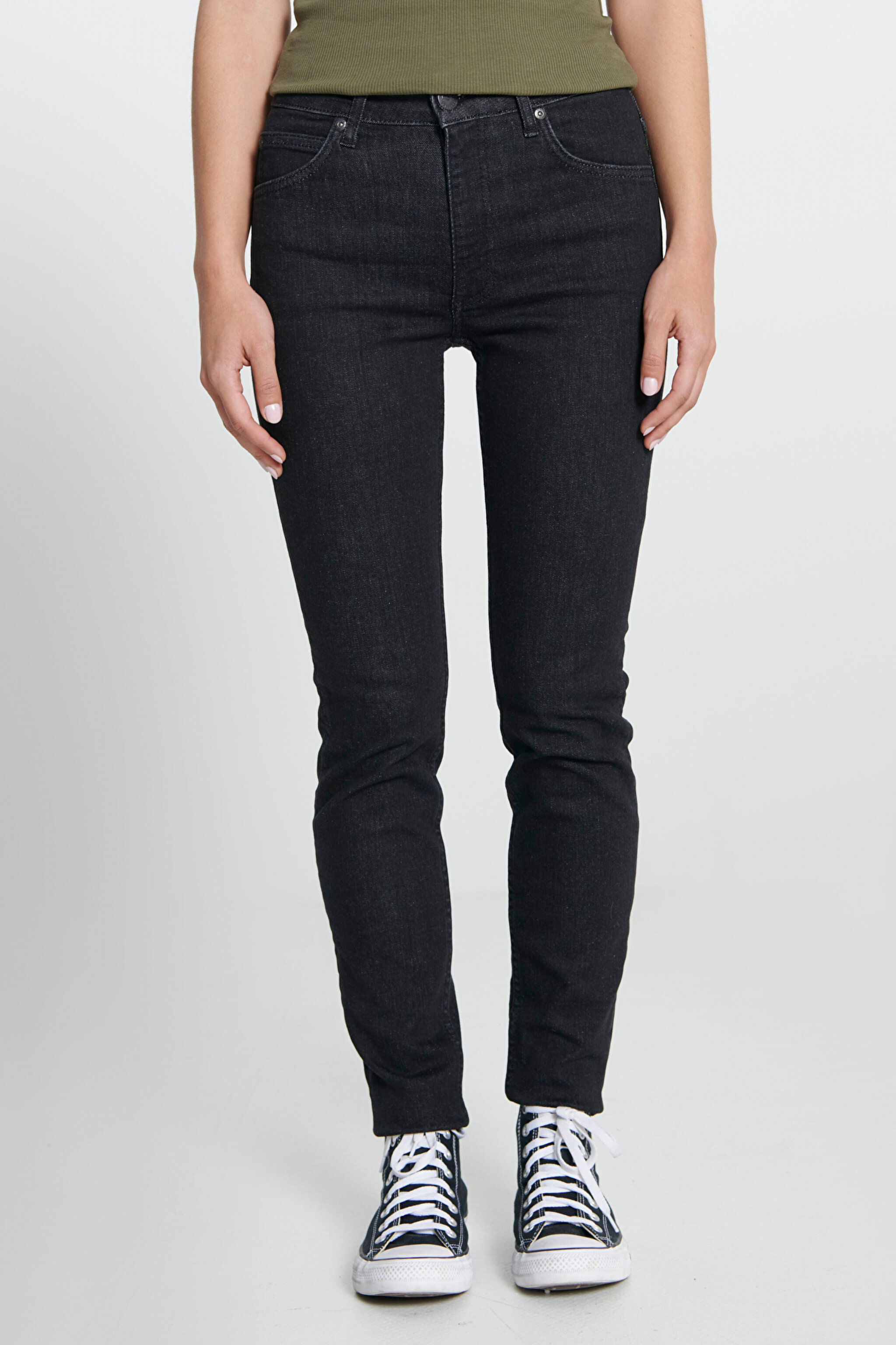 Scarlett High Rise Skinny Fit Dar Kesim Yüksek Bel Esnek Jean Kot Pantolon - Rinse-L62602236 (görsel 5)