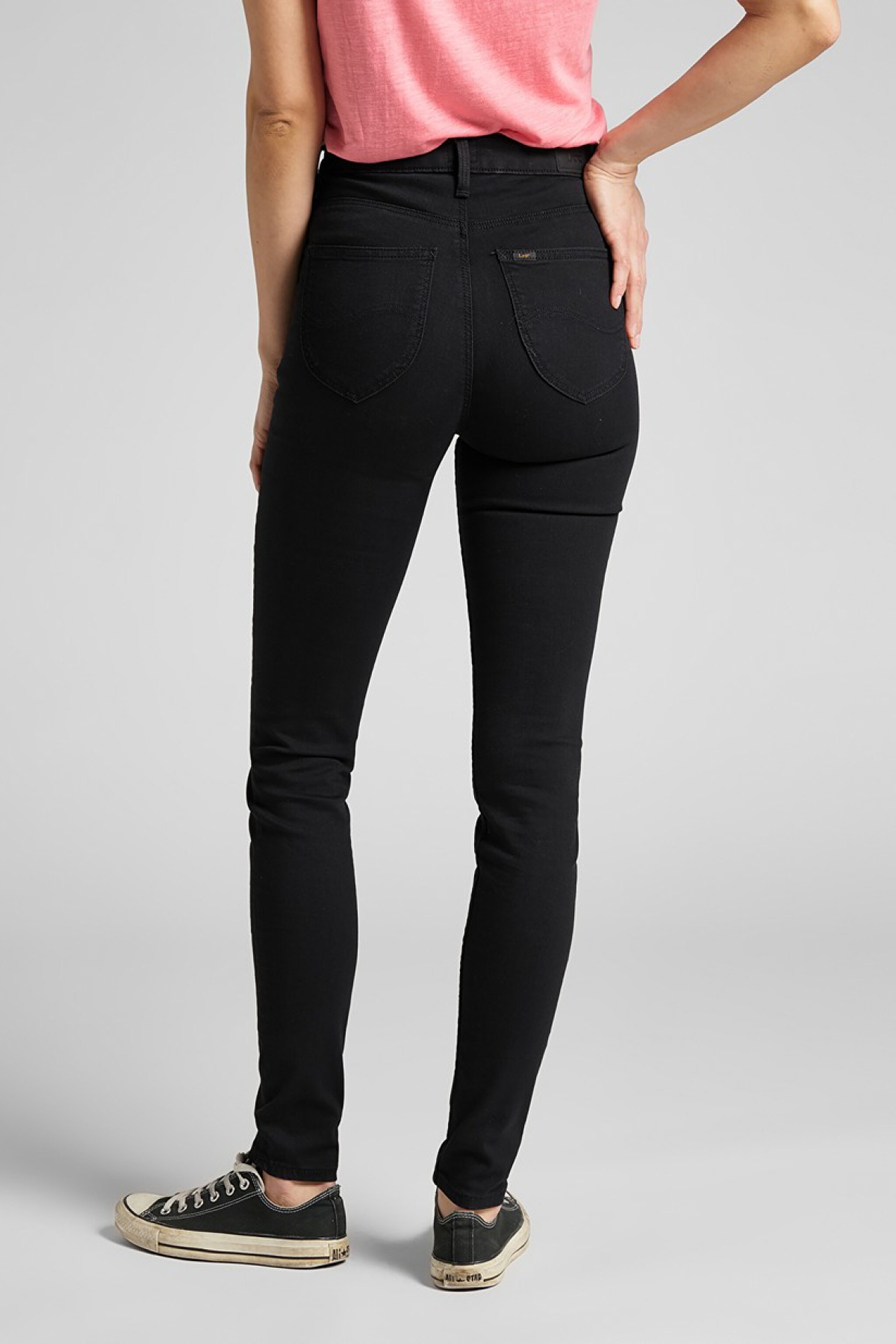 Scarlett High Skinny Fit Denim Esnek Jean Kot Pantolon - Black-L626AE47 (görsel 2)