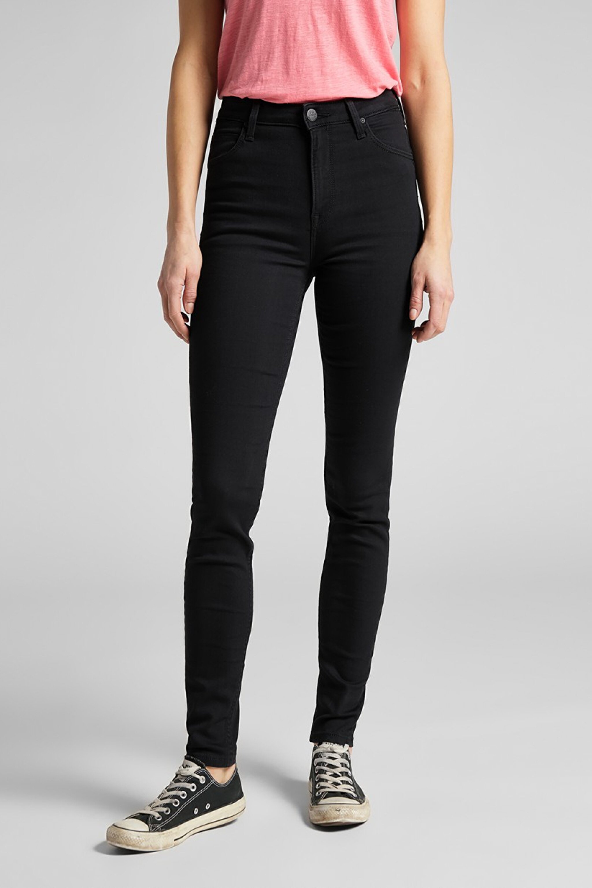 Scarlett High Skinny Fit Denim Esnek Jean Kot Pantolon - Black-L626AE47 (görsel 3)