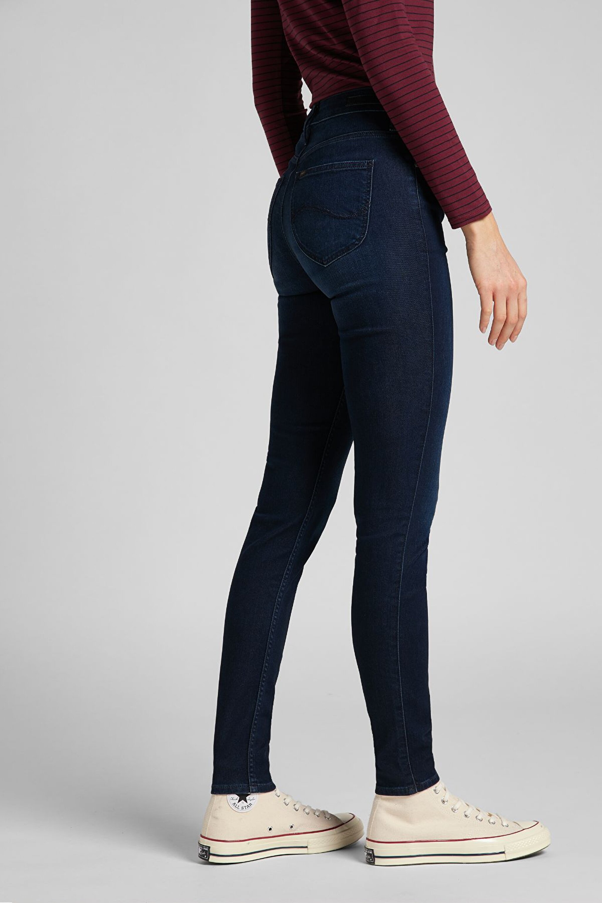 Scarlett High Skinny Fit Yüksek Bel Jean Pantolon - Night Blue-L626RKEX (görsel 3)