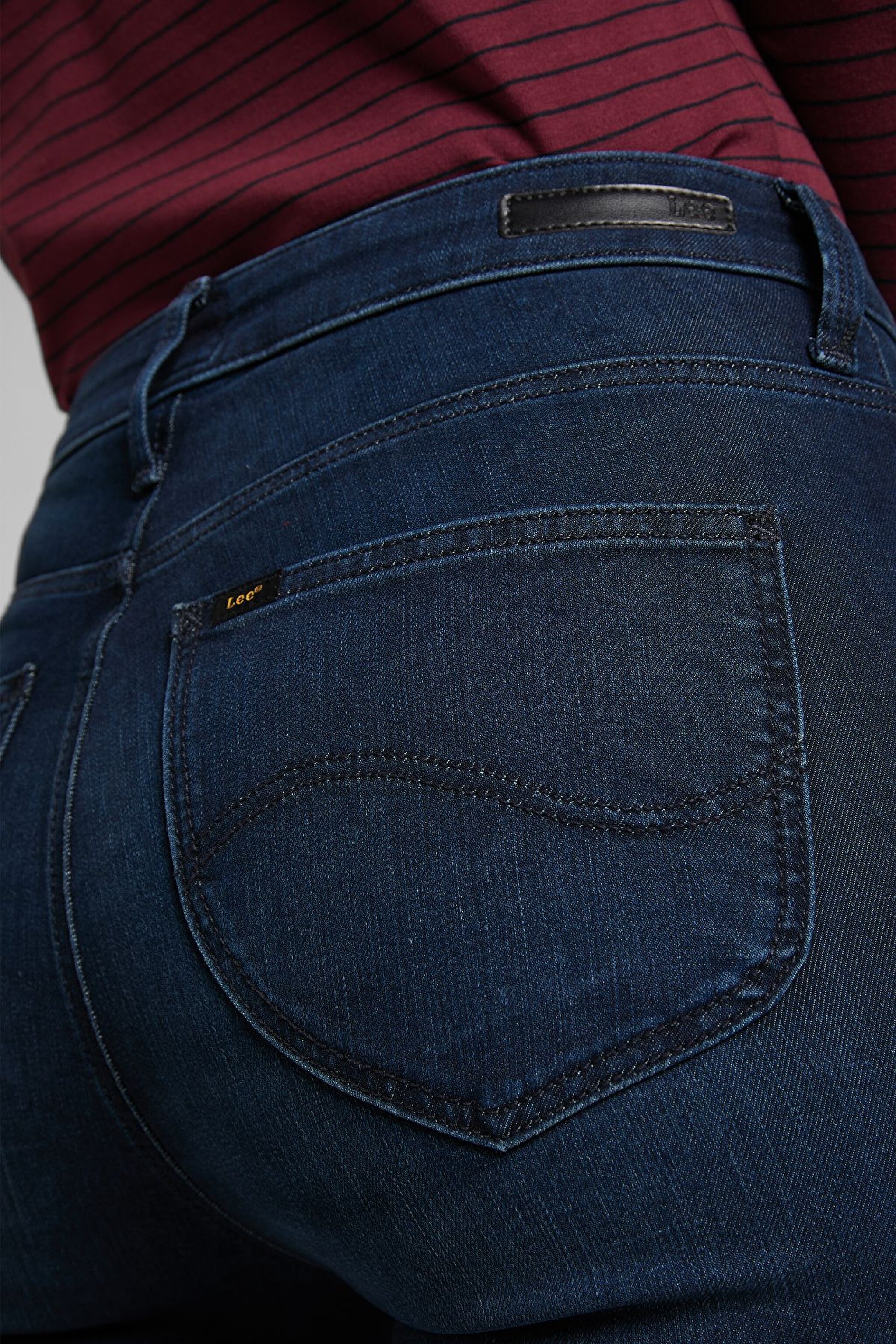Scarlett High Skinny Fit Yüksek Bel Jean Pantolon - Night Blue-L626RKEX (görsel 5)