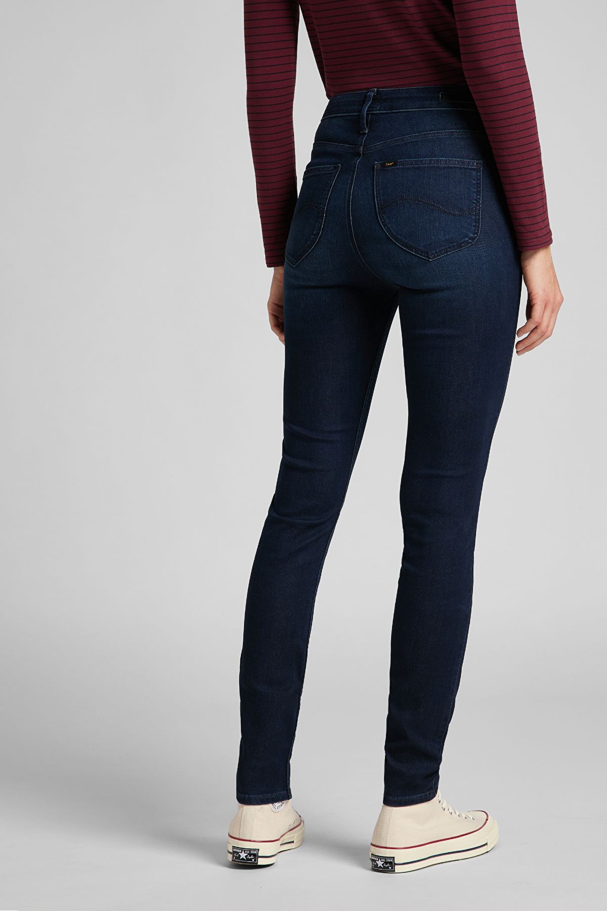 Scarlett High Skinny Fit Yüksek Bel Jean Pantolon - Night Blue-L626RKEX (görsel 6)
