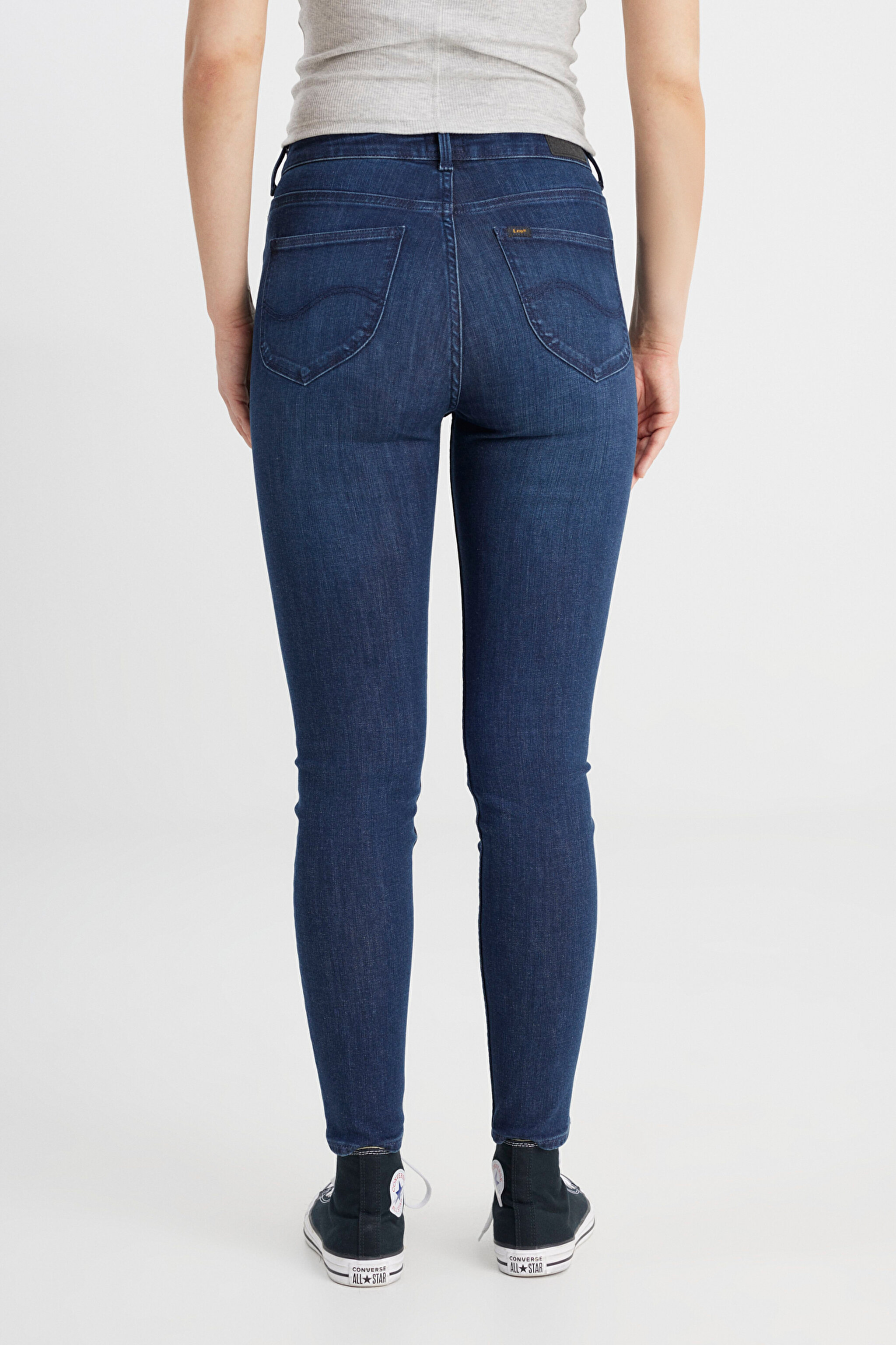 Scarlett High Skinny Fit Yüksek Bel Jean Pantolon - Night Blue-L626RKEX (görsel 12)