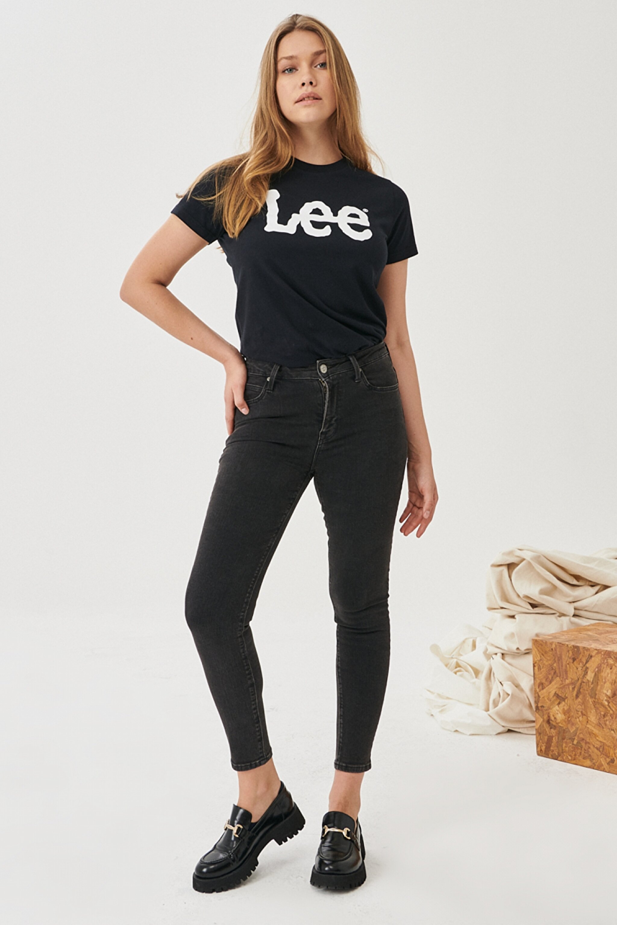 Scarlett High Skinny Fit Yüksek Bel Jean Pantolon - Black-L626SHMY (görsel 2)