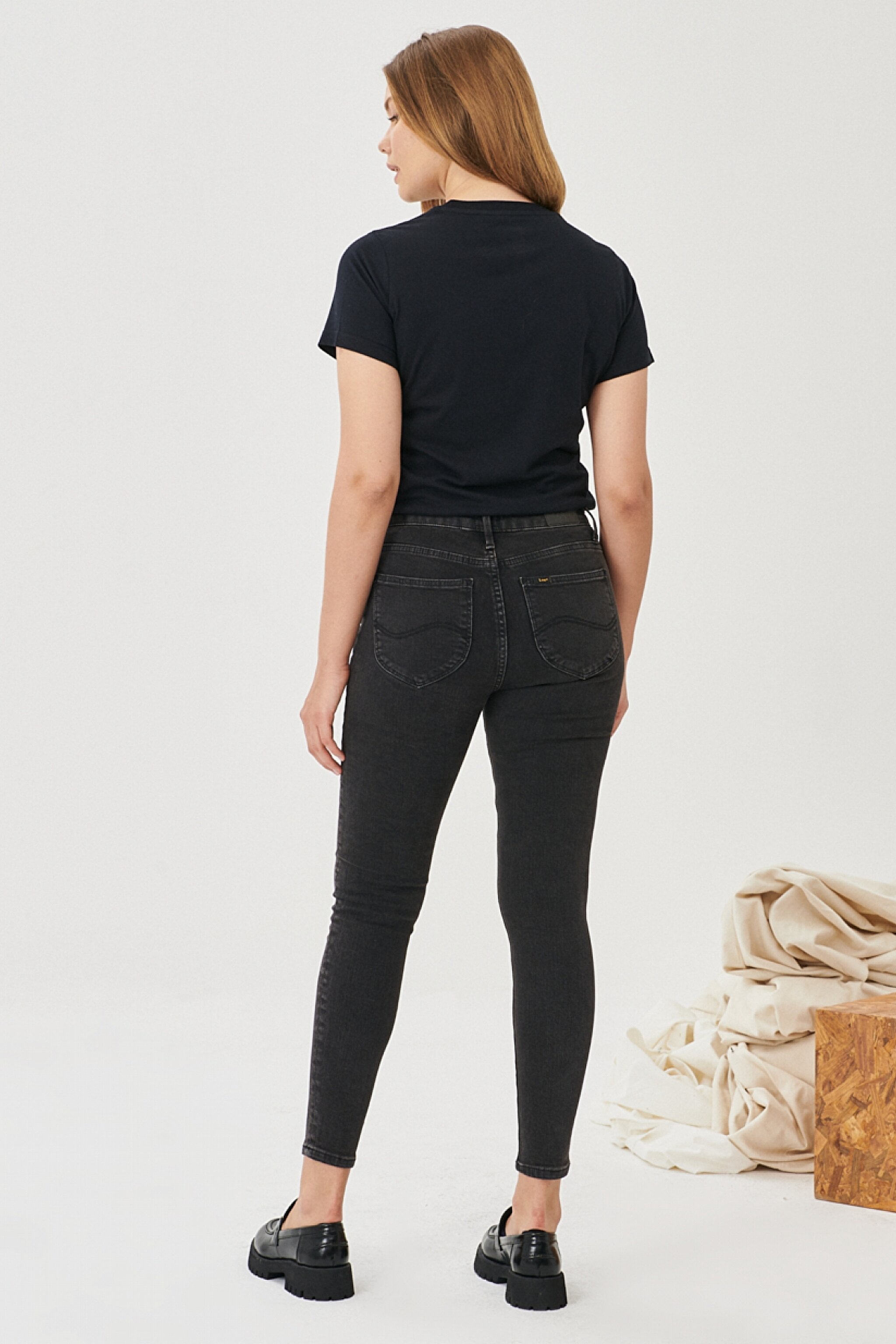 Scarlett High Skinny Fit Yüksek Bel Jean Pantolon - Black-L626SHMY (görsel 6)