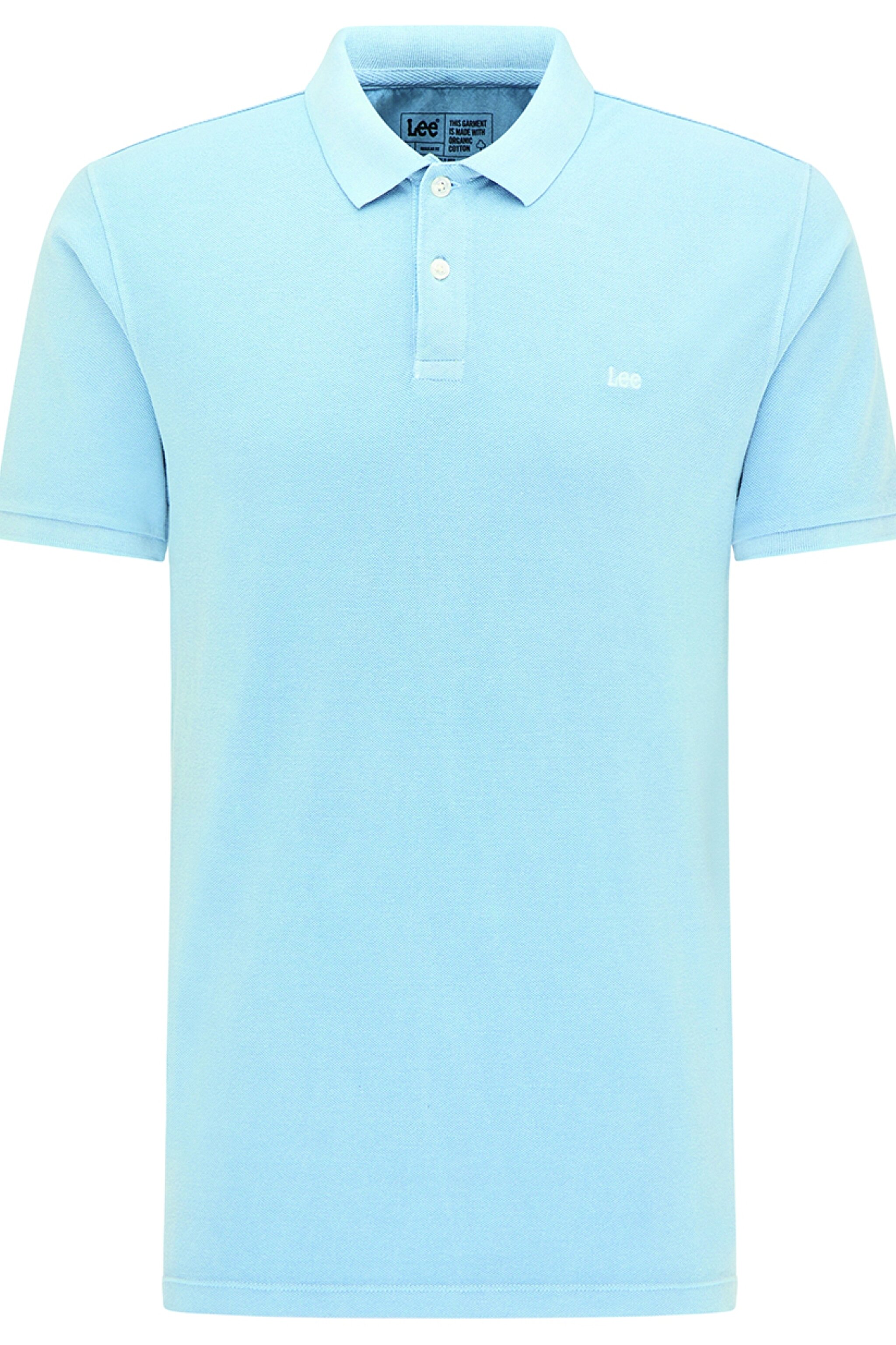 Regular Fit Rahat Kesim Polo Yaka Kısa Kollu Tişört - Ice Blue-L65CQSUY (görsel 6)