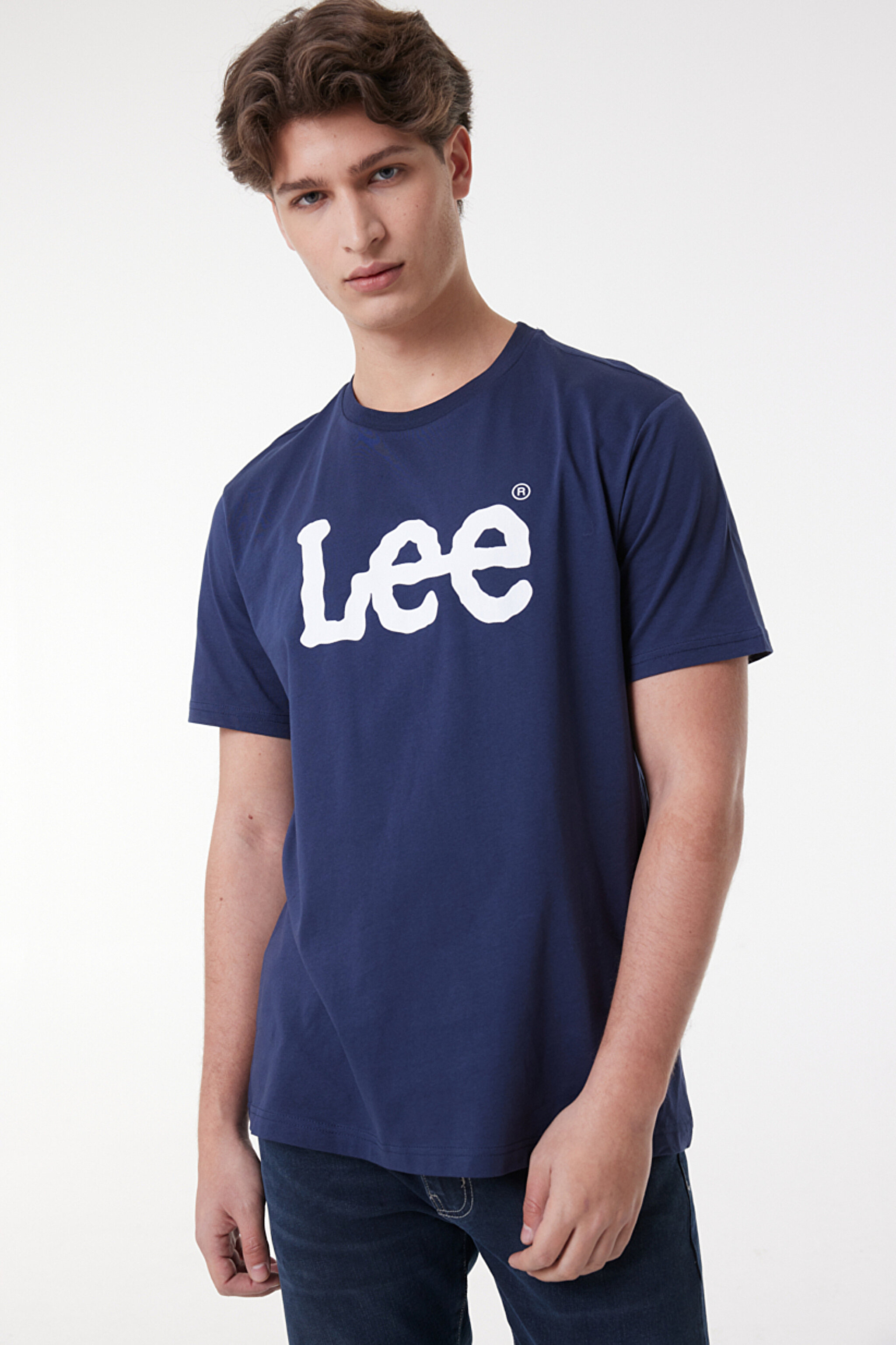 Regular Fit Normal Kesim Sıfır Yaka %100 Pamuk Logolu Tişört - Seaglass-L65QAIEE