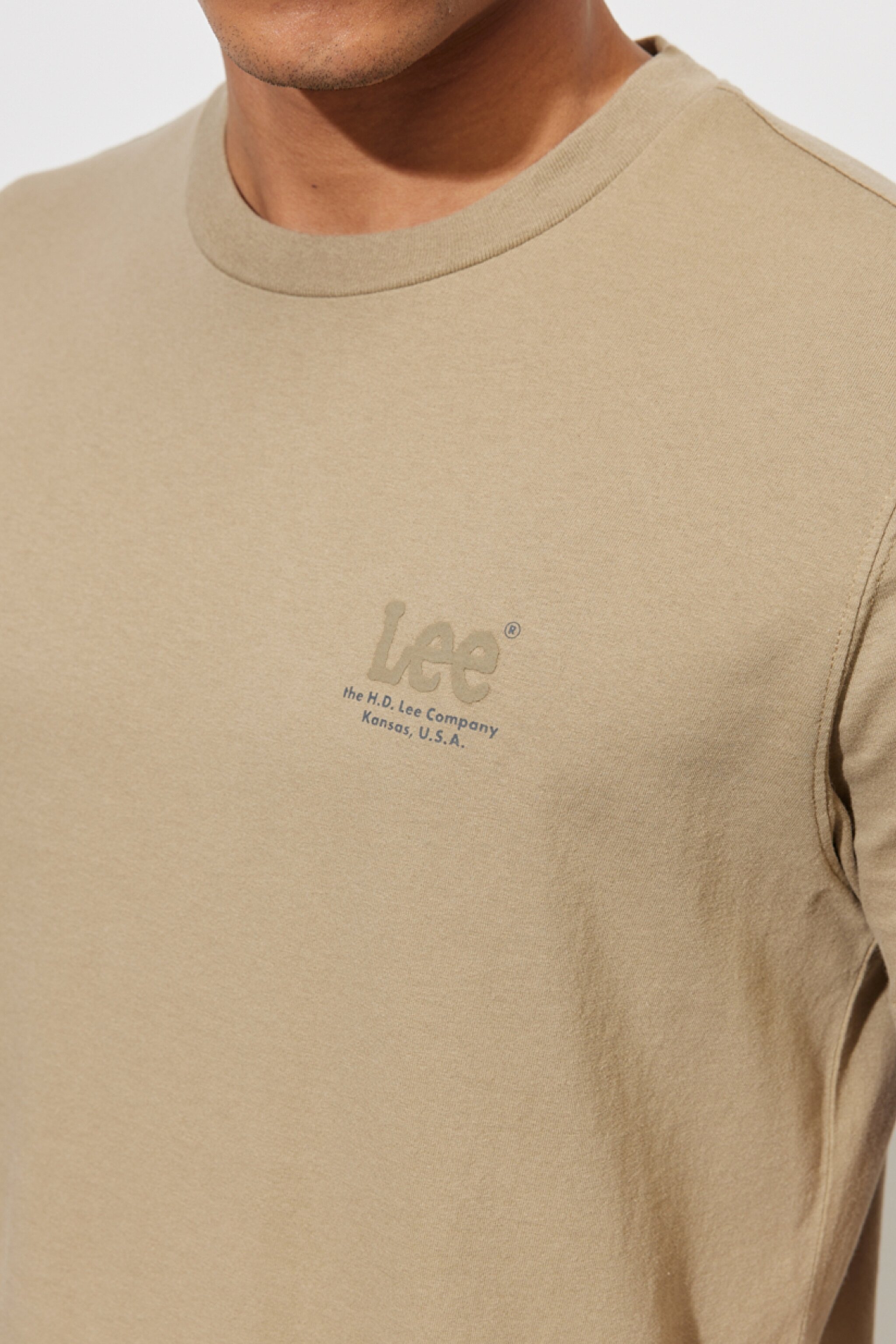 Regular Fit Normal Kesim %100 Pamuk Bisiklet Yaka Tişört - Clay-L68SFE56 (görsel 3)