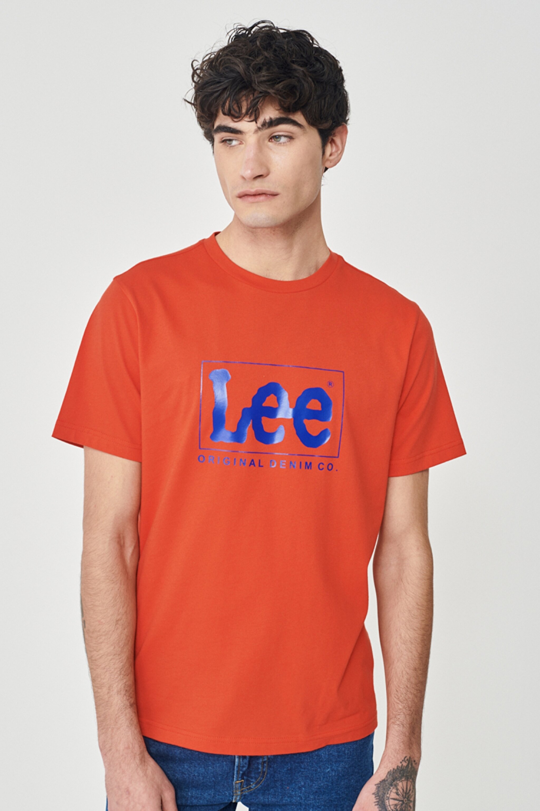 Regular Fit Normal Kesim %100 Pamuk Bisiklet Yaka Mercan Tişört - Coral-L68TYS512 (görsel 2)