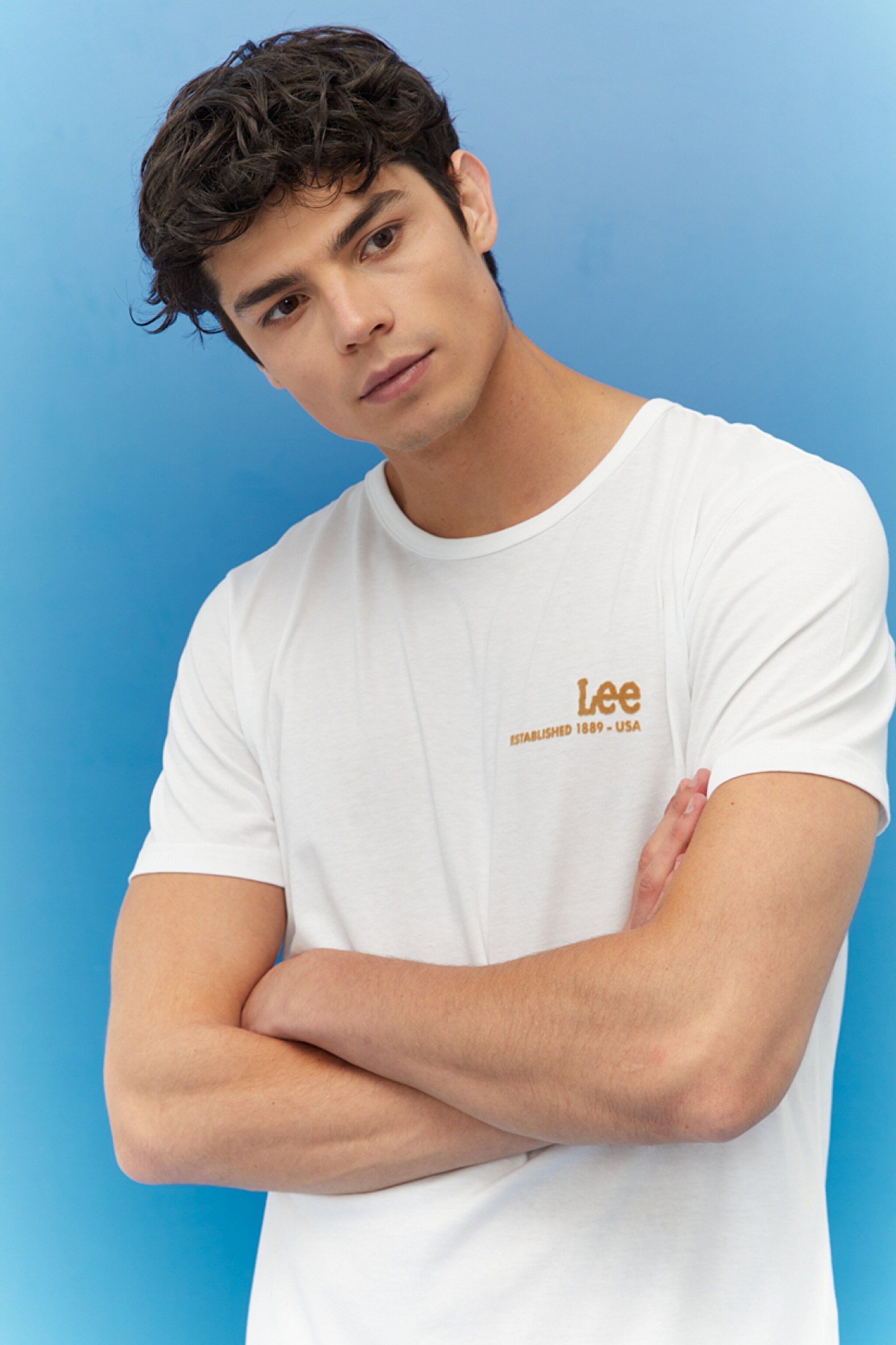 Regular Fit Normal Kesim %100 Pamuk Bisiklet Yaka Beyaz Tişört - Bright White-L68WFELJ