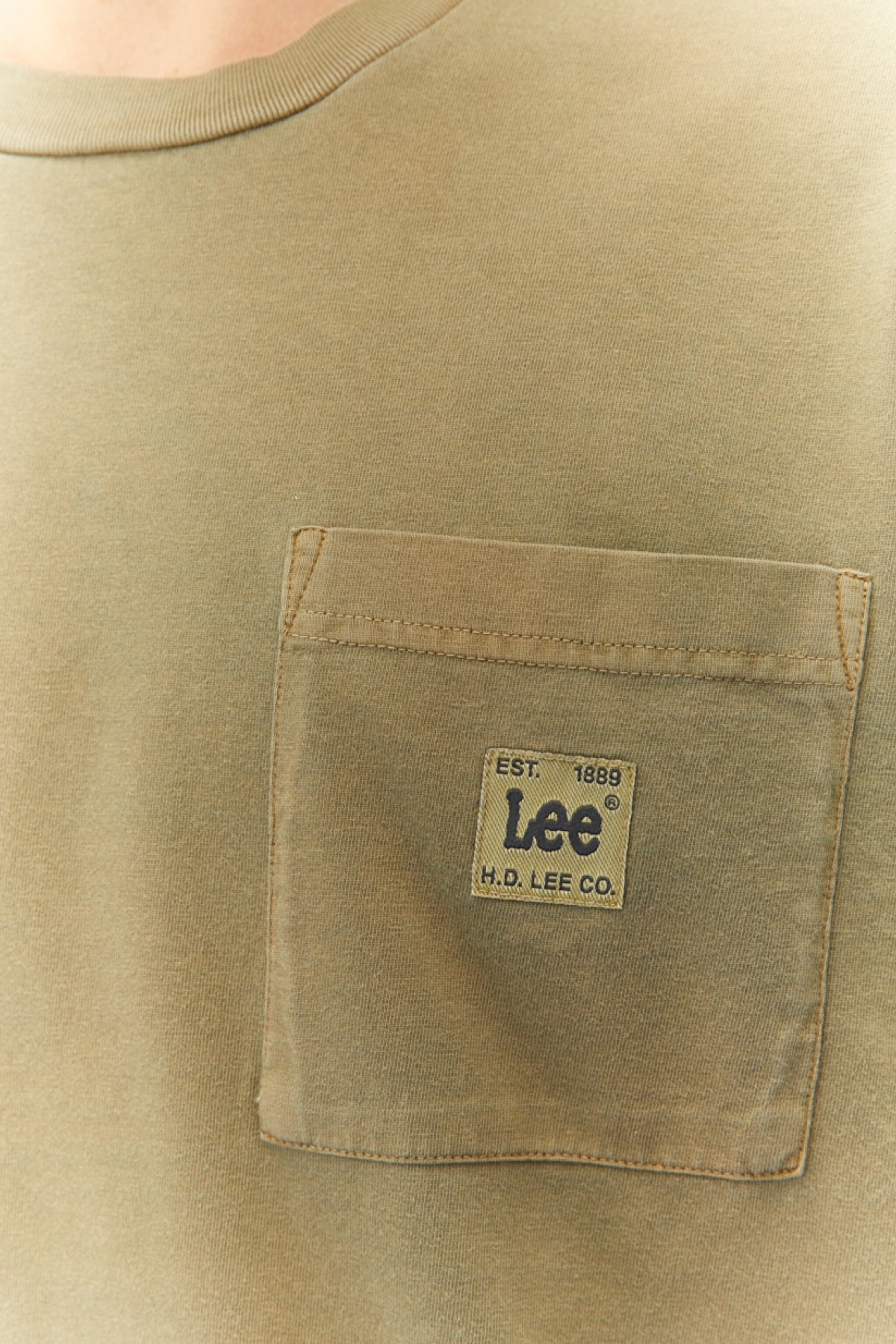 Loose Fit Rahat Kesim %100 Pamuk Bisiklet Yaka Tişört - Ammonite-L69QCO85 (görsel 6)