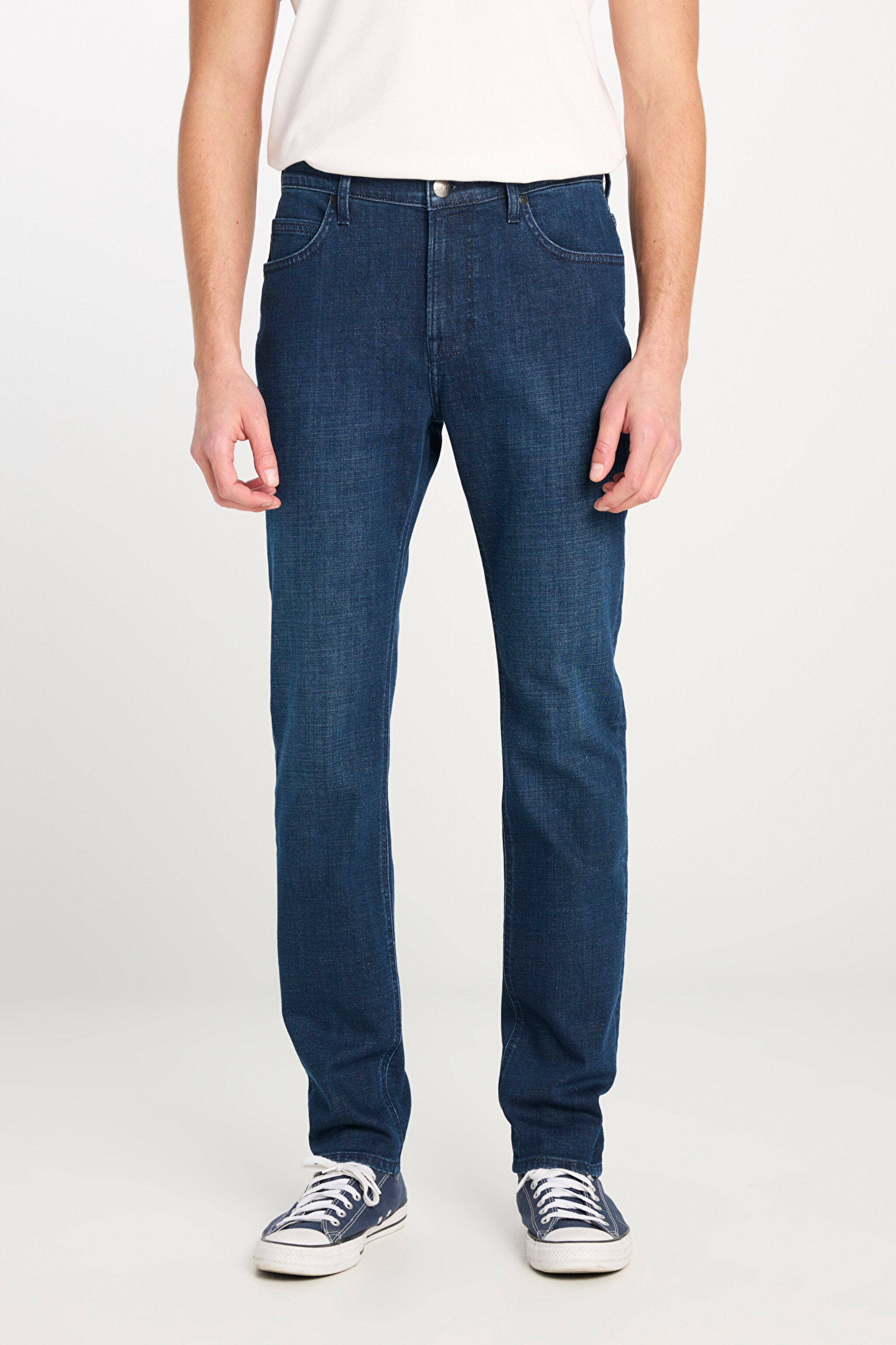 Rider Slim Fit Dar Kesim Normal Bel Koyu Mavi Pamuklu Esnek Denim Pantolon - Dark Indigo-L70100025317 (görsel 3)