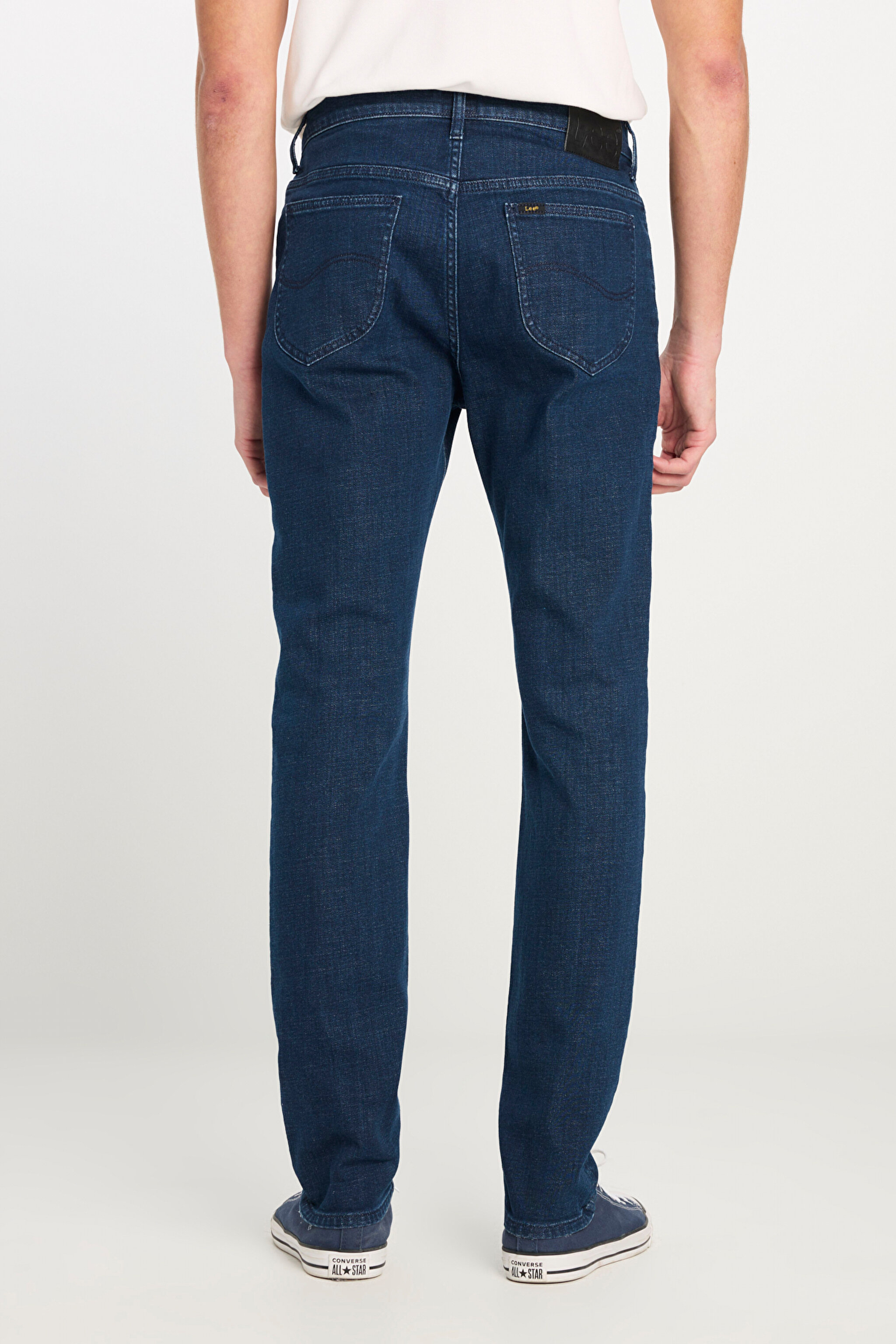 Rider Slim Fit Dar Kesim Normal Bel Koyu Mavi Pamuklu Esnek Denim Pantolon - Dark Indigo-L70100025317 (görsel 4)