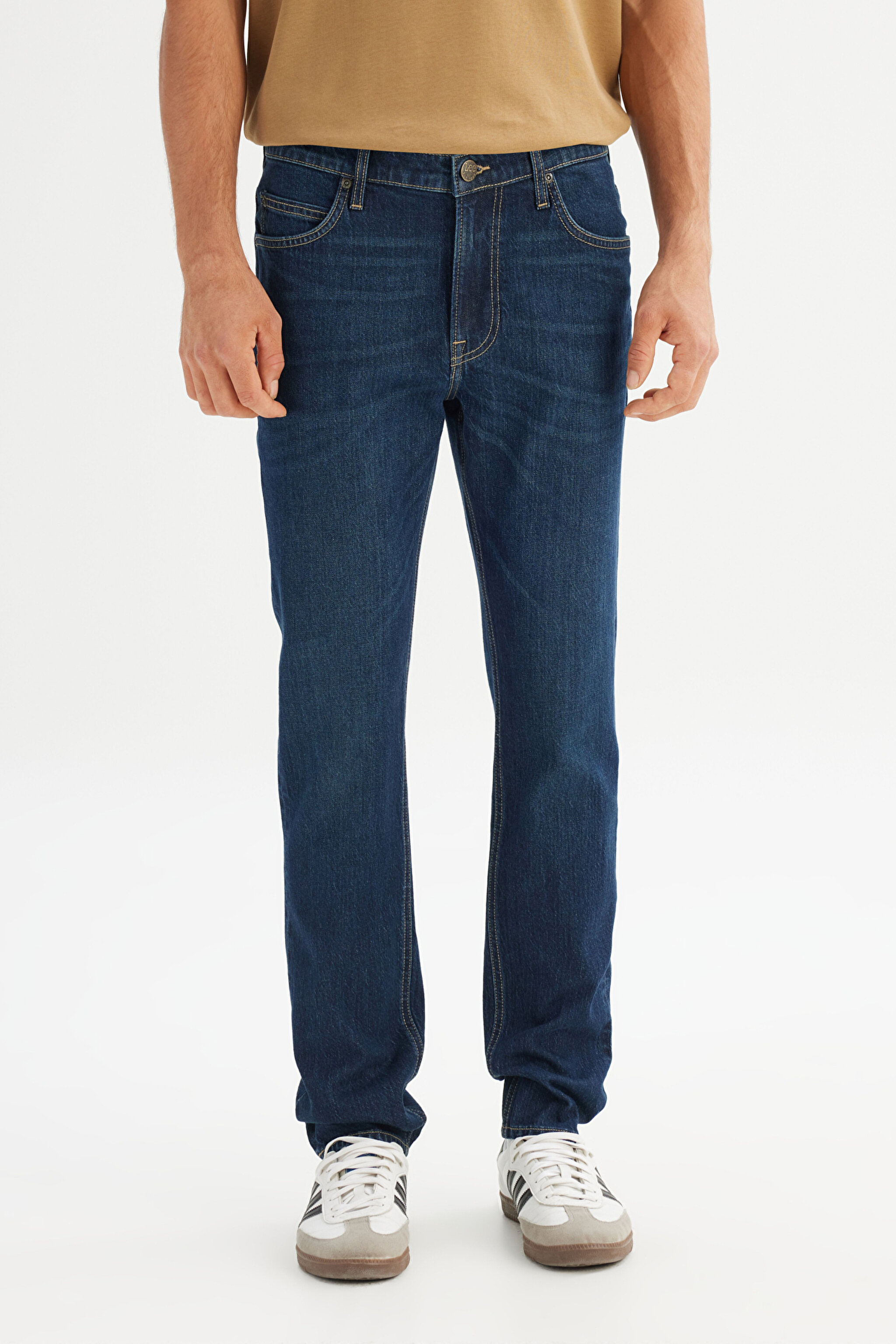 Pamuklu Slim Fit Dar Kesim Denim Jean Kot Pantolon - Dark Indigo-L70100033317 (görsel 2)