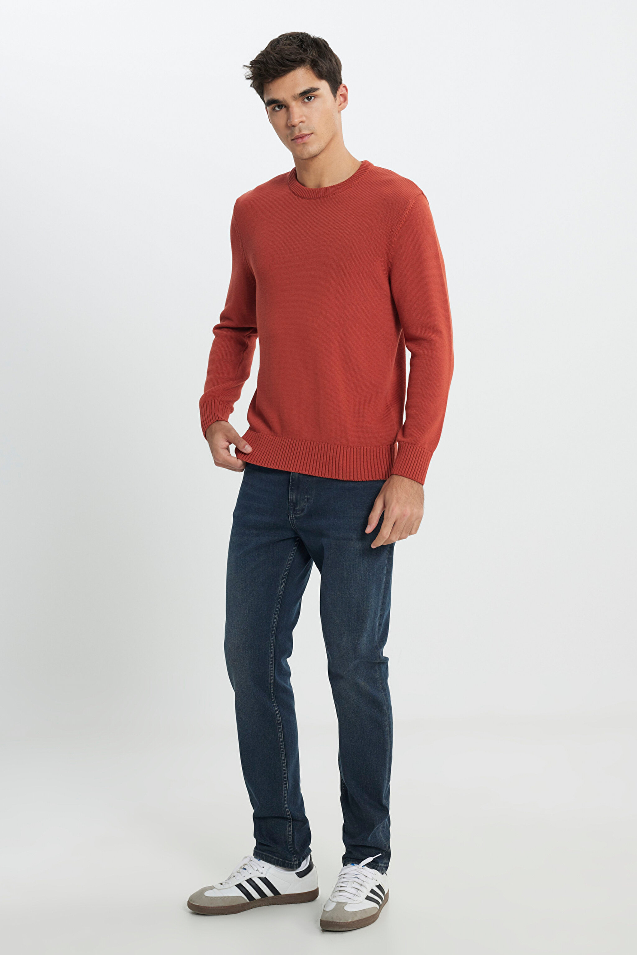 Rider Slim Fit Dar Kesim Esnek Jean Pantolon - Deep Blue-L701012397 (görsel 2)