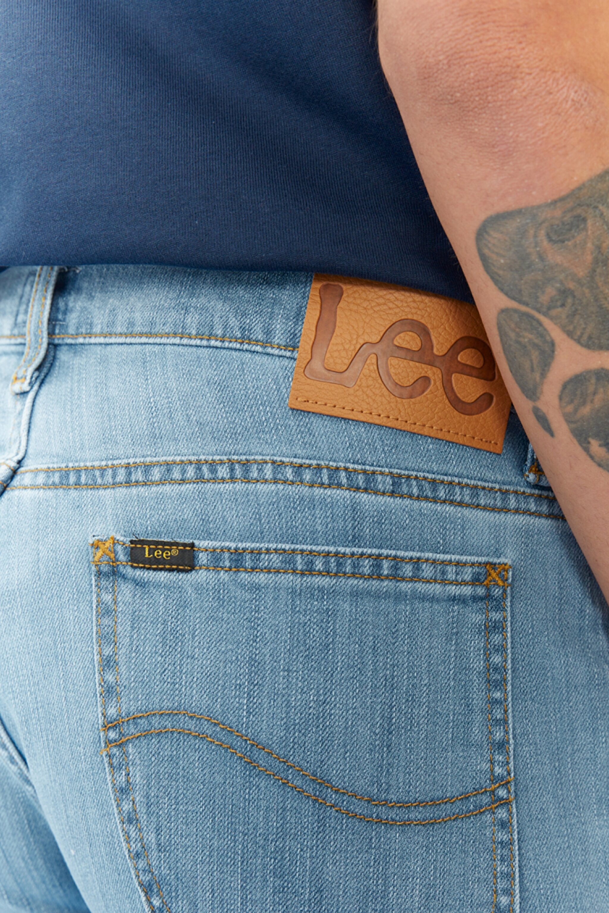 Rider Slim Fit Dar Kesim Normal Bel Esnek Jean Kot Pantolon - Light Blue-L701015404 (görsel 6)