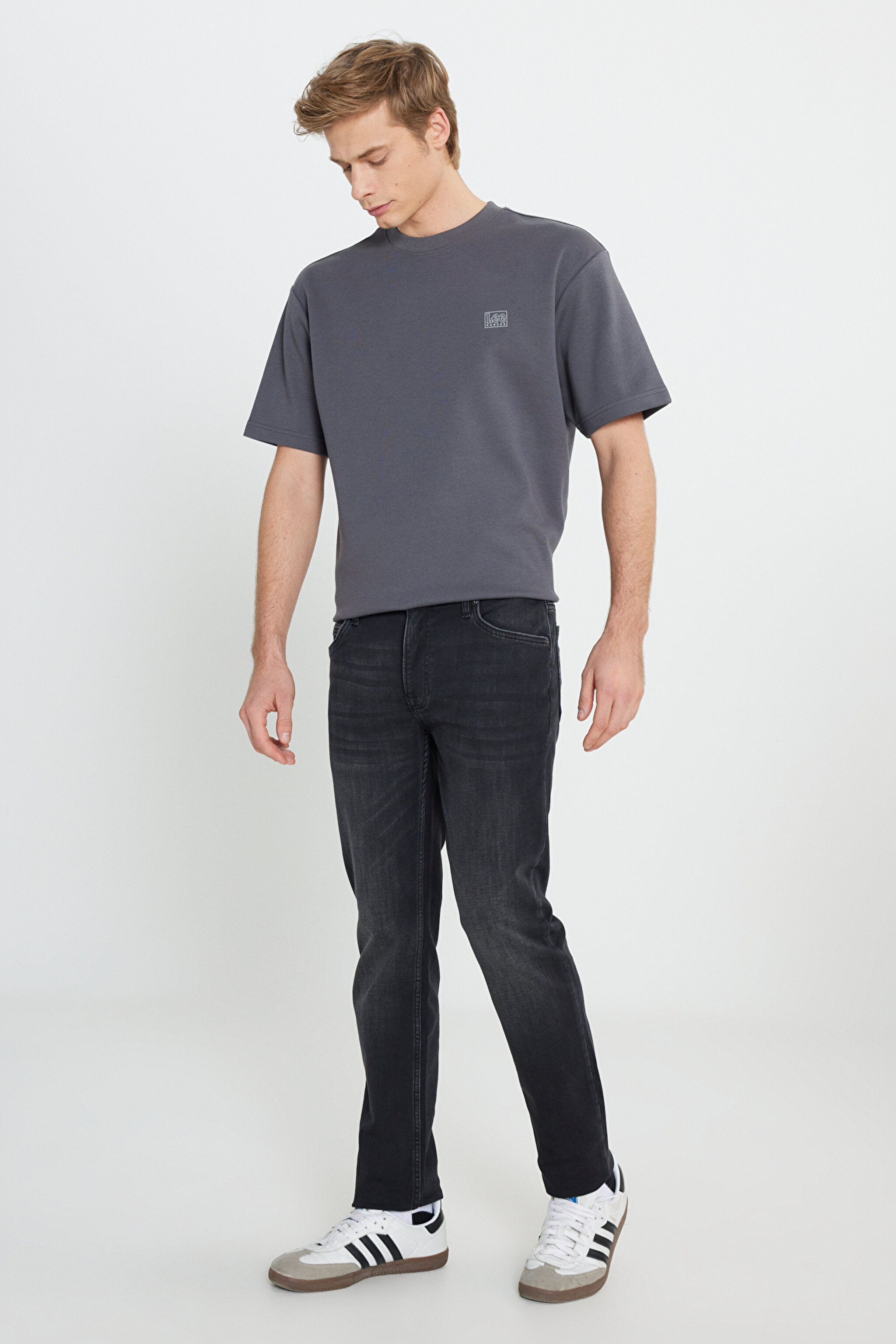 Rider Slim Fit Dar Kesim Normal Bel Siyah Esnek Jean Kot Pantolon - Black-L701025001