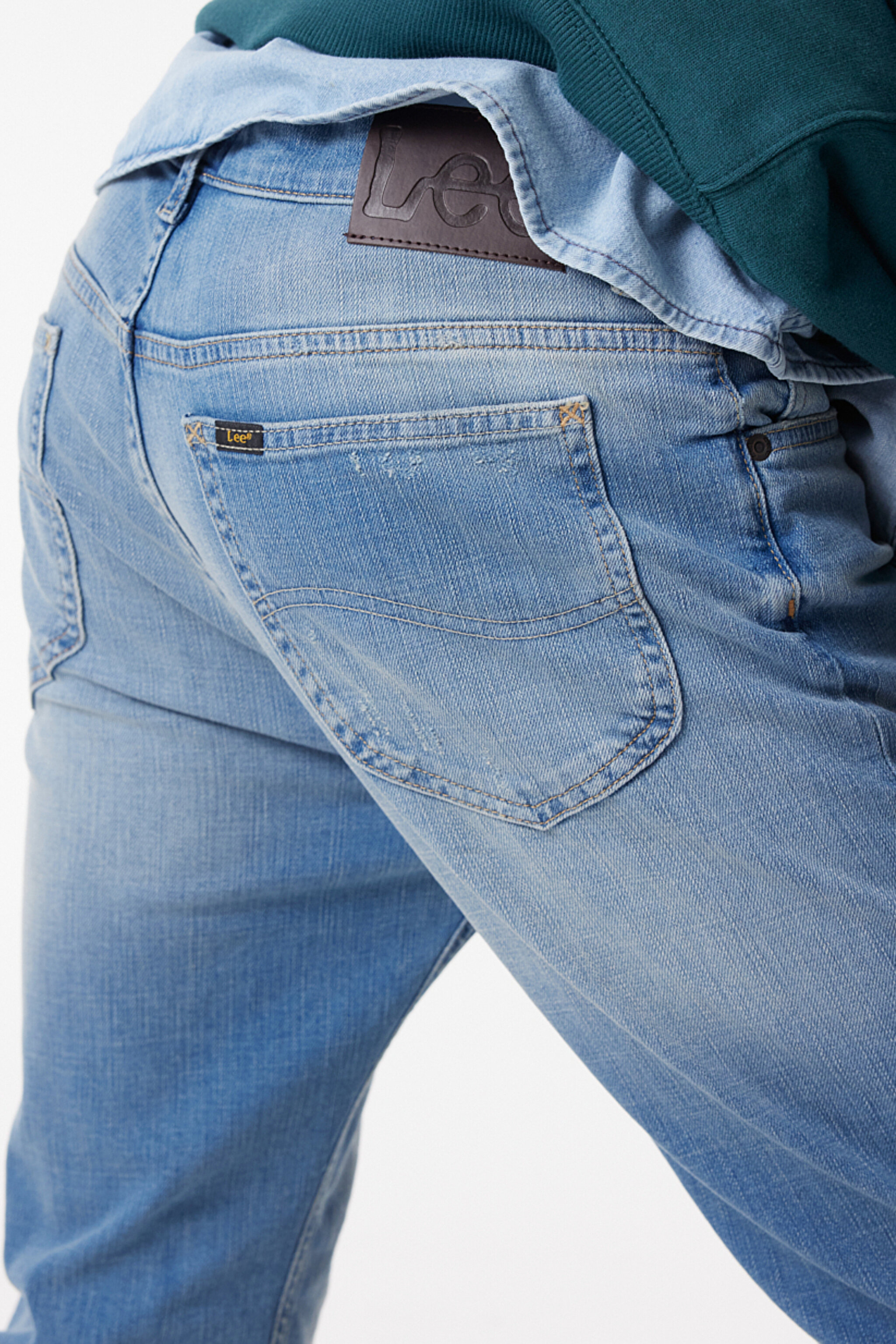 Slim Fit Dar Kesim Normal Bel Açık Mavi Esnek Rider Jean Denim Kot Pantolon - Light Blue-L701064404 (görsel 5)