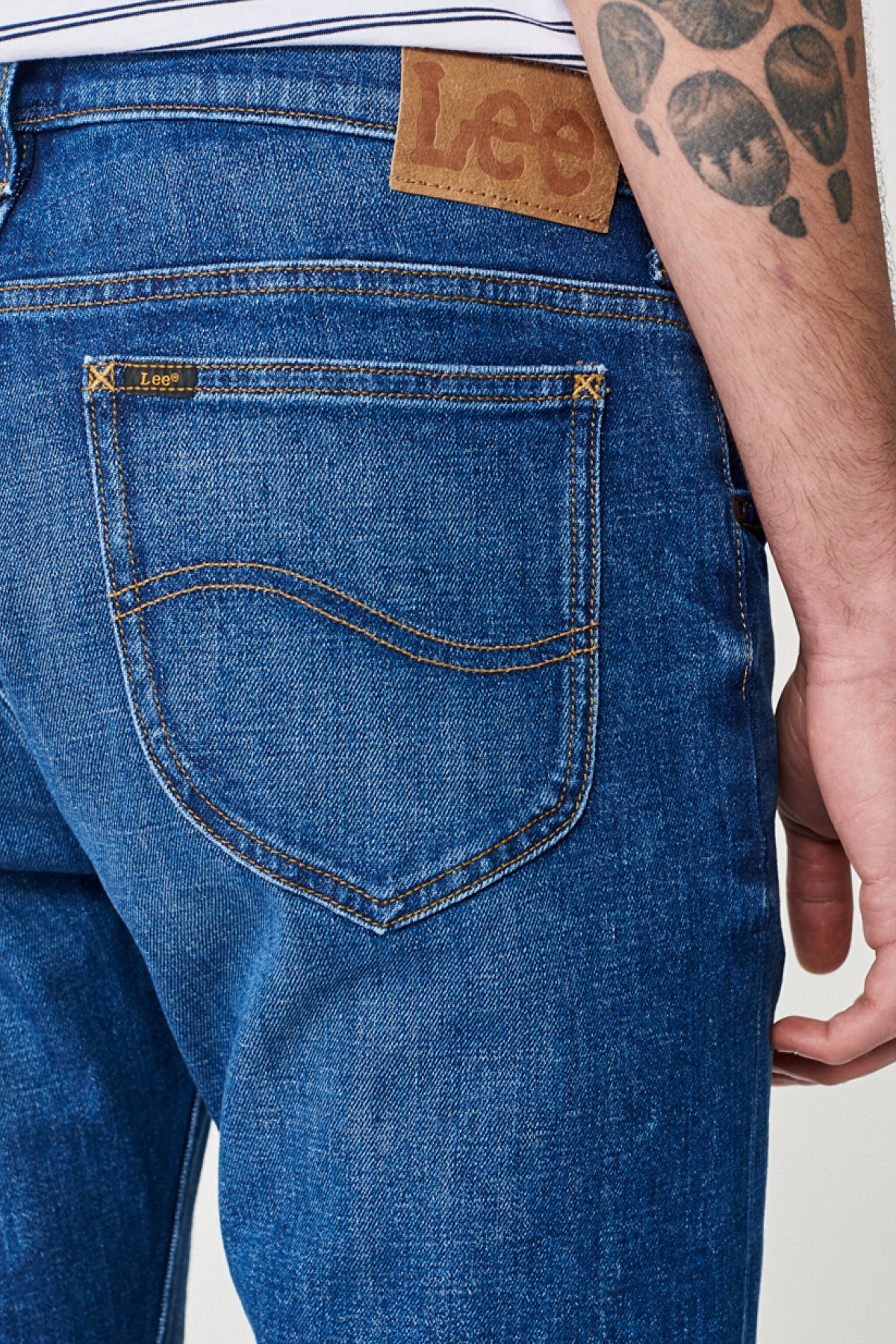 Rider Slim Straight Fit Dar Kesim Esnek Jean Kot Pantolon - Worn in-L701IAC18 (görsel 5)