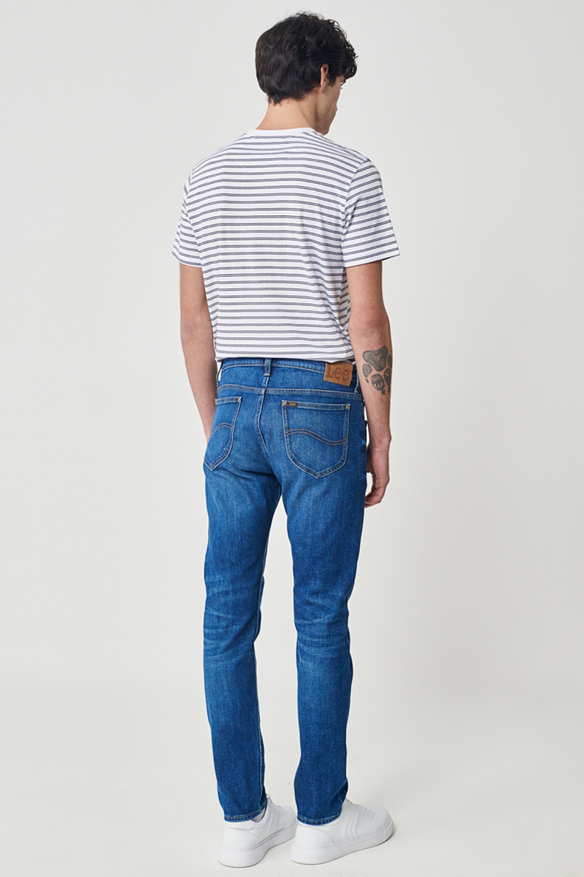 Rider Slim Straight Fit Dar Kesim Esnek Jean Kot Pantolon - Worn in-L701IAC18 (görsel 6)