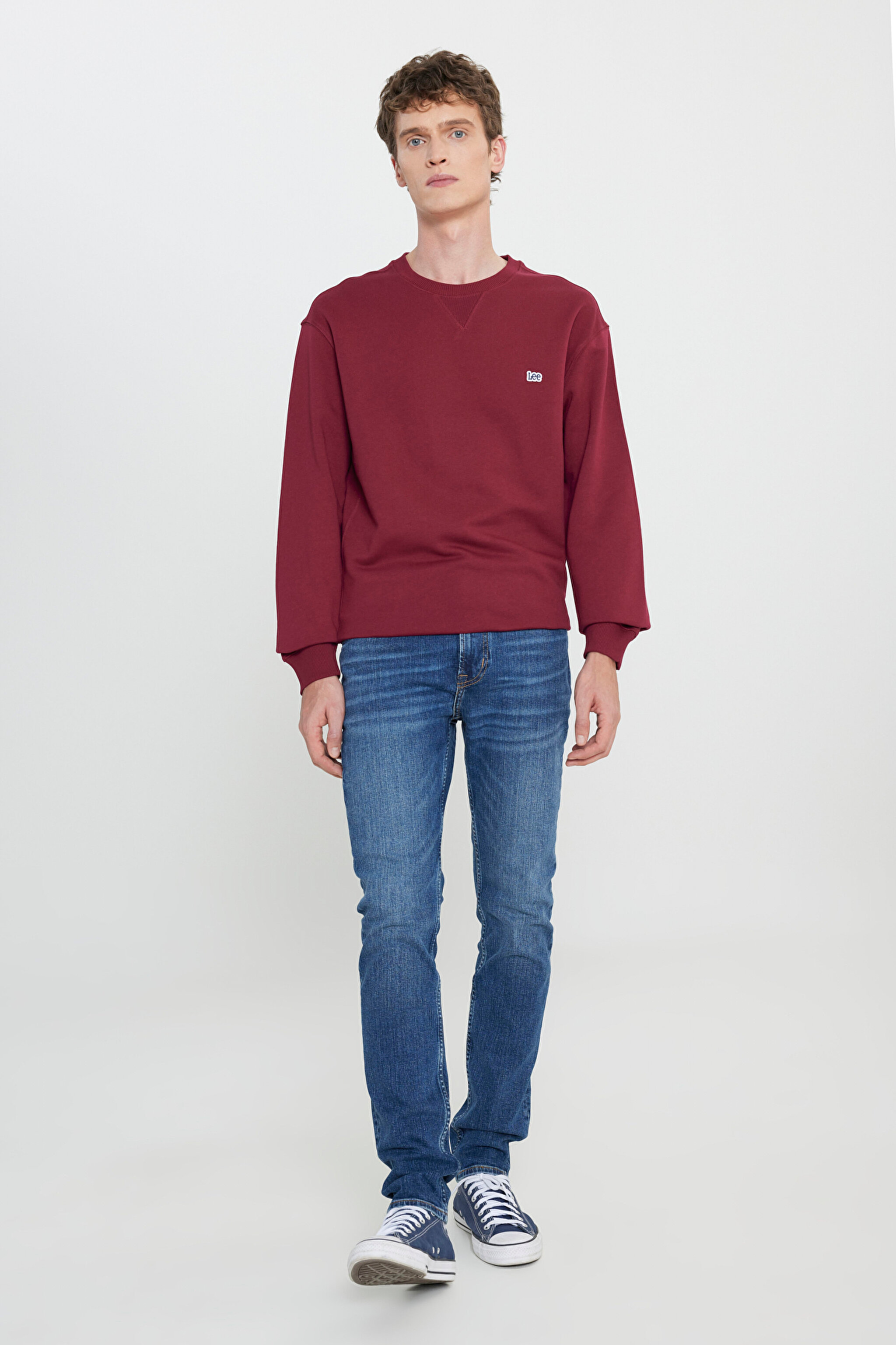 Rider Slim Fit Dar Kesim Normal Bel Esnek Jean Kot Pantolon - Deep Water-L701PXEE (görsel 2)