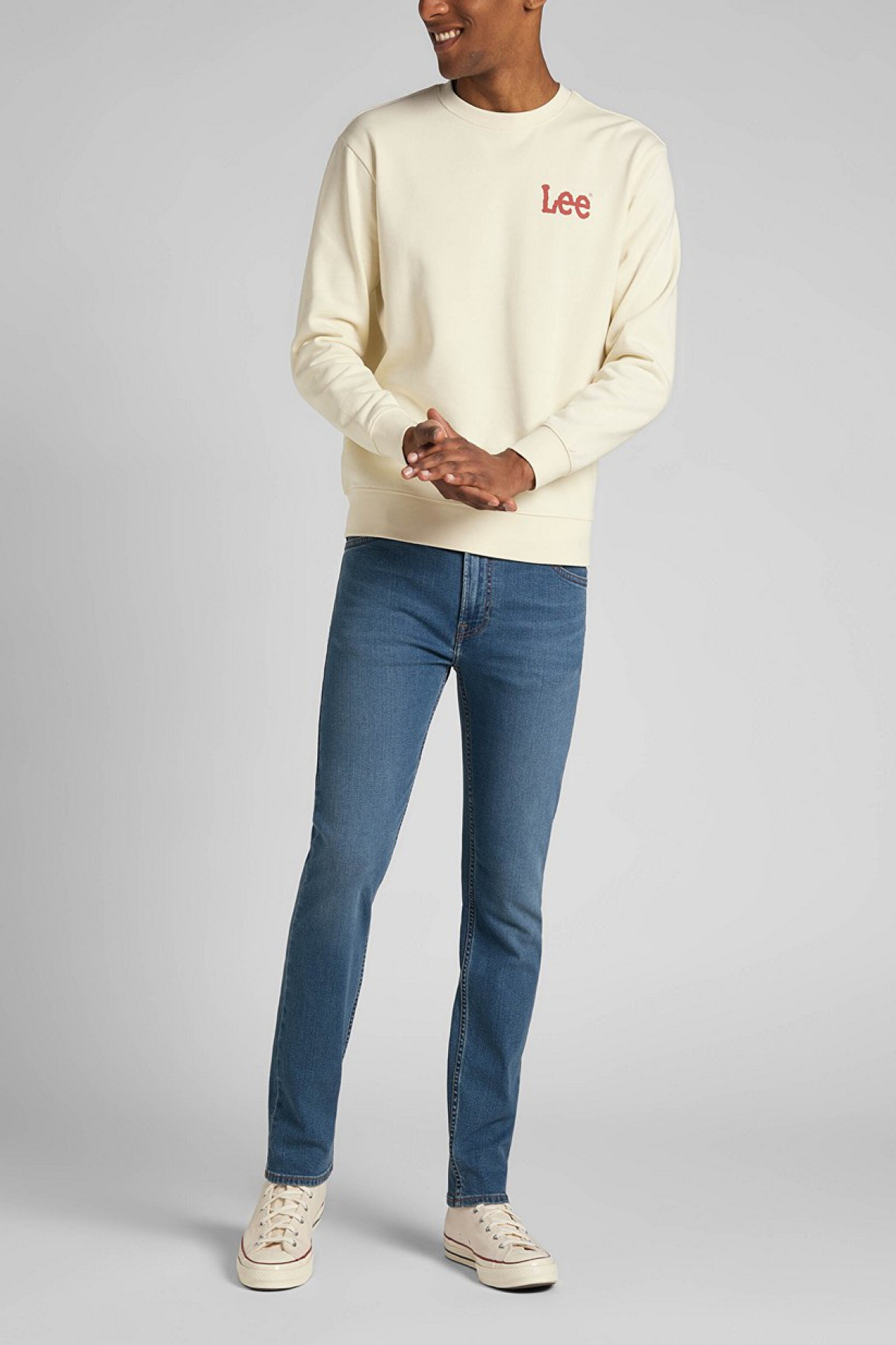Rider Slim Fit Dar Kesim Normal Bel Esnek Jean Kot Pantolon - Mid Worn Tinted-L701SQBG (görsel 3)