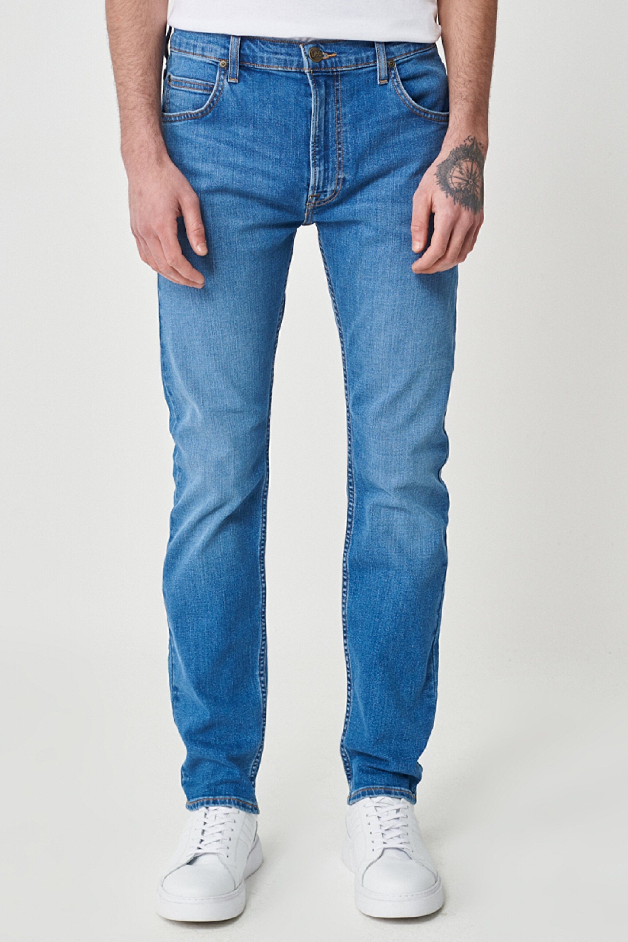 Rider Slim Fit Dar Kesim Normal Bel Mavi Esnek Jean Kot Pantolon