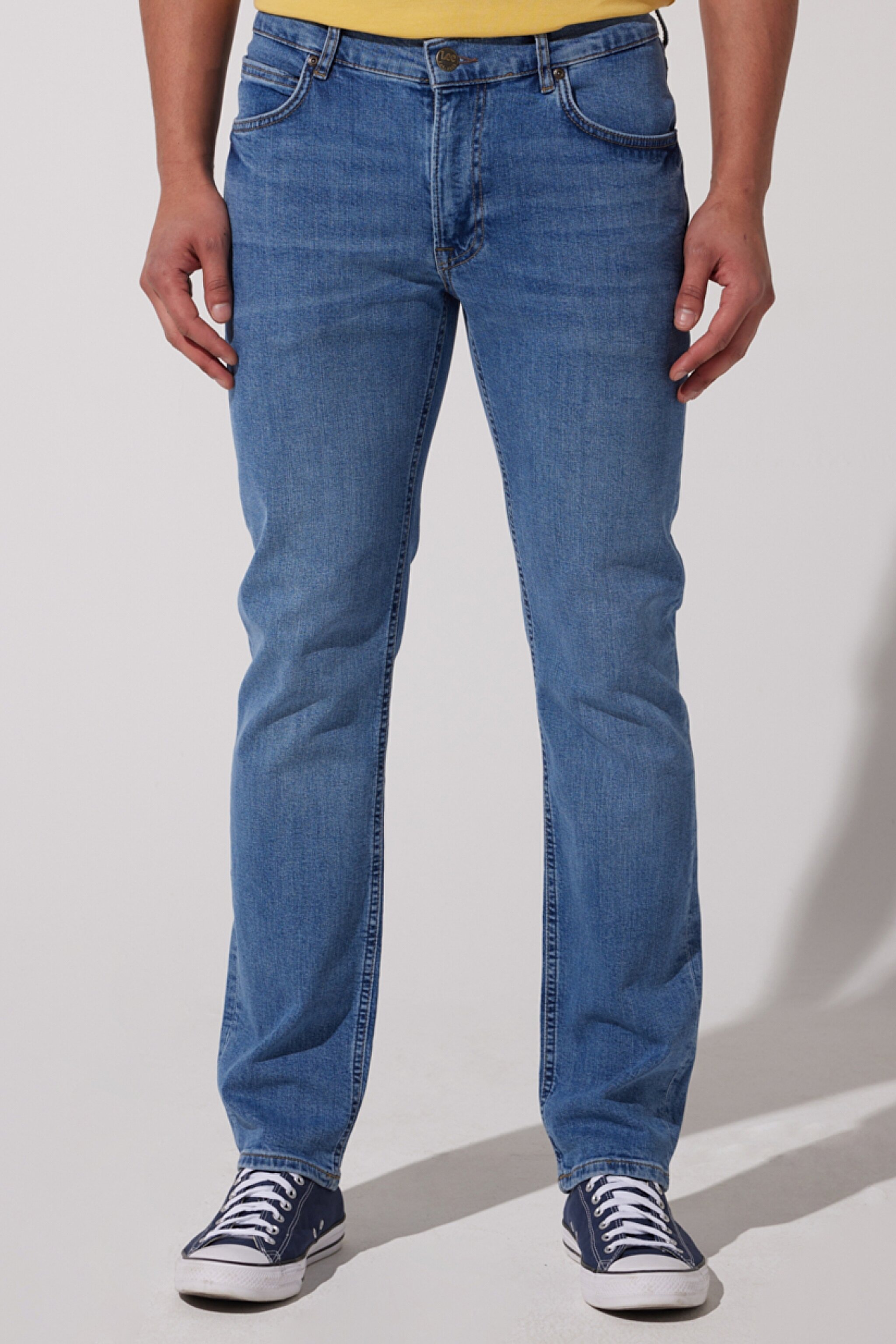 Daren Straight Fit Normal Bel Mavi Esnek Jean Kot Pantolon - Fade Out-L706011C19