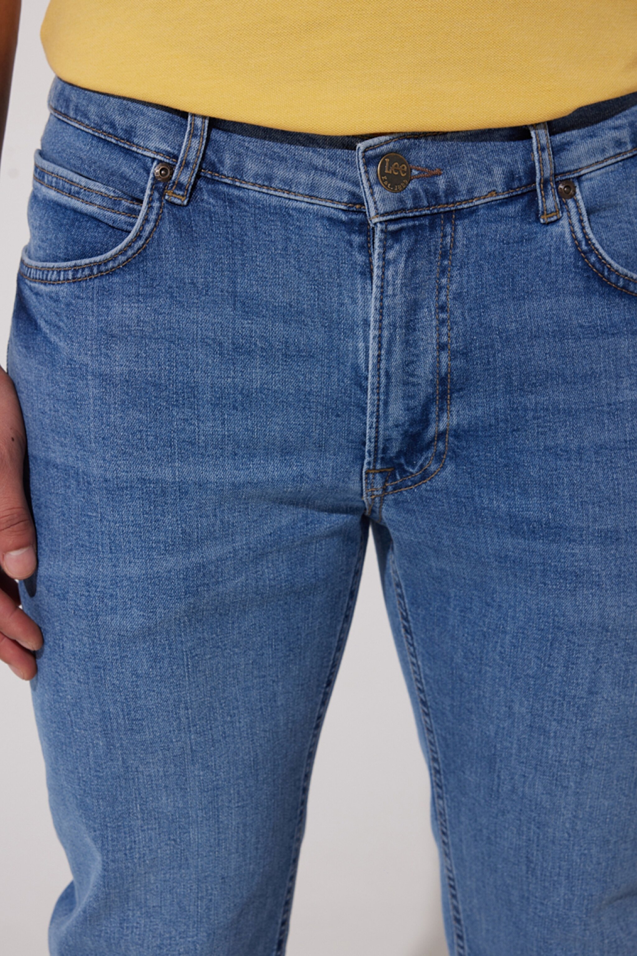 Daren Straight Fit Normal Bel Mavi Esnek Jean Kot Pantolon - Fade Out-L706011C19 (görsel 3)