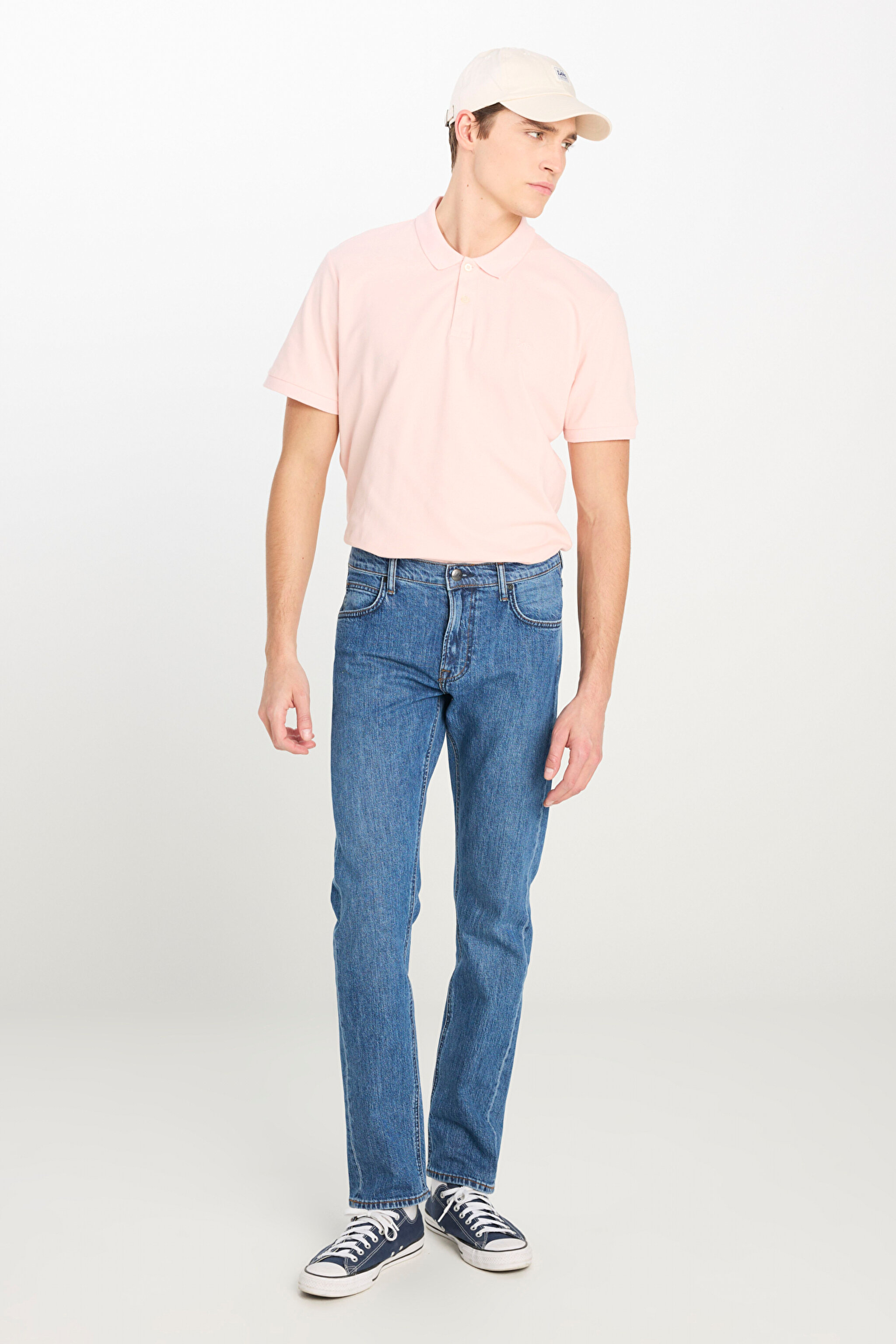 Daren Regular Fit Normal Kesim Normal Bel Düz Paça Pamuklu Esnek İndigo Jean Denim Pantolon - Mid Indigo-L70700021381 (görsel 3)