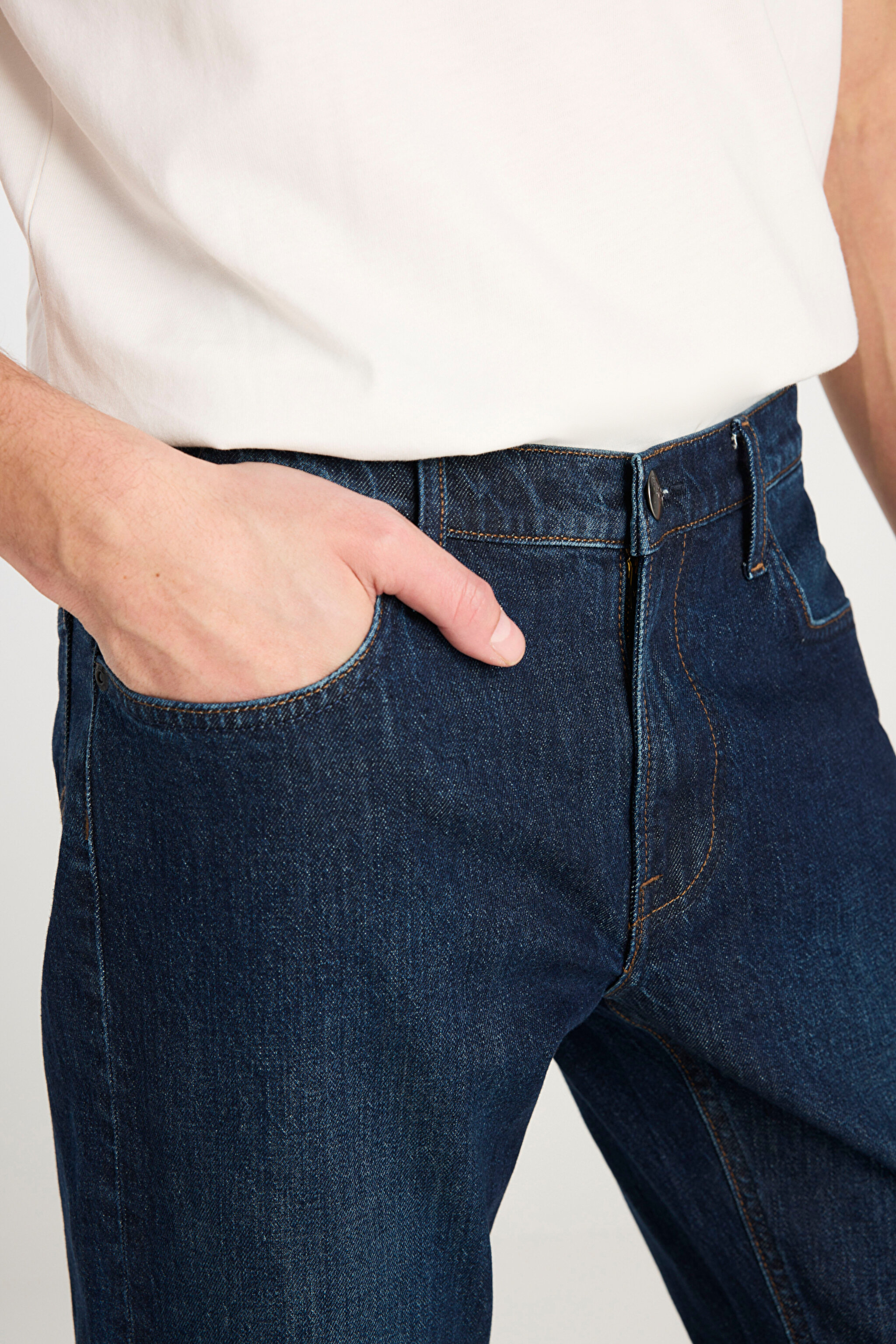 Daren Regular Fit Normal Kesim Normal Bel Koyu Mavi Pamuklu Esnek Jean Pantolon - Dark Indigo-L70700022317 (görsel 5)