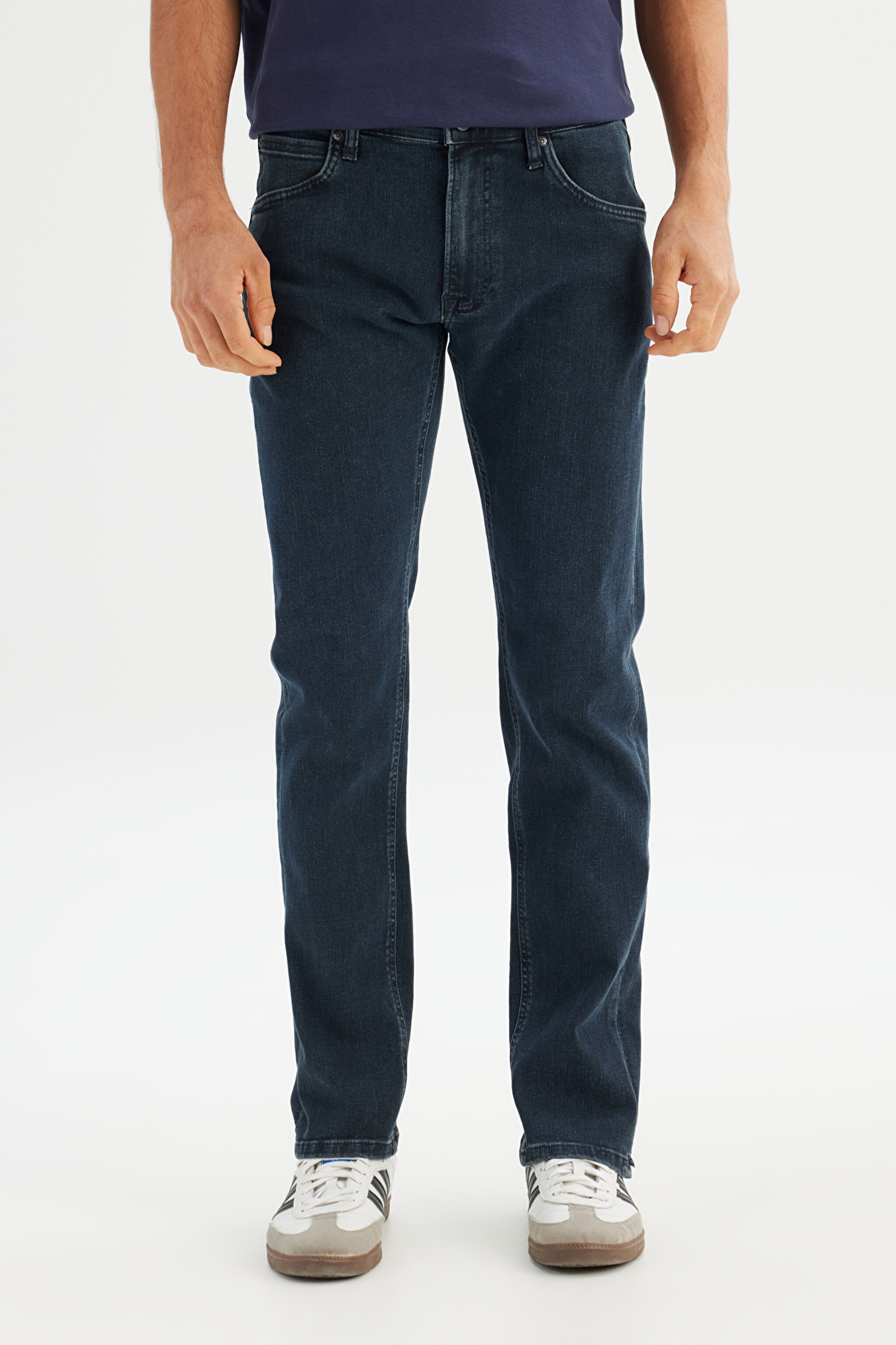 Daren Regular Straight Fit Normal Bel Esnek Jean Kot Pantolon - Night Shade-L707030CP (görsel 2)
