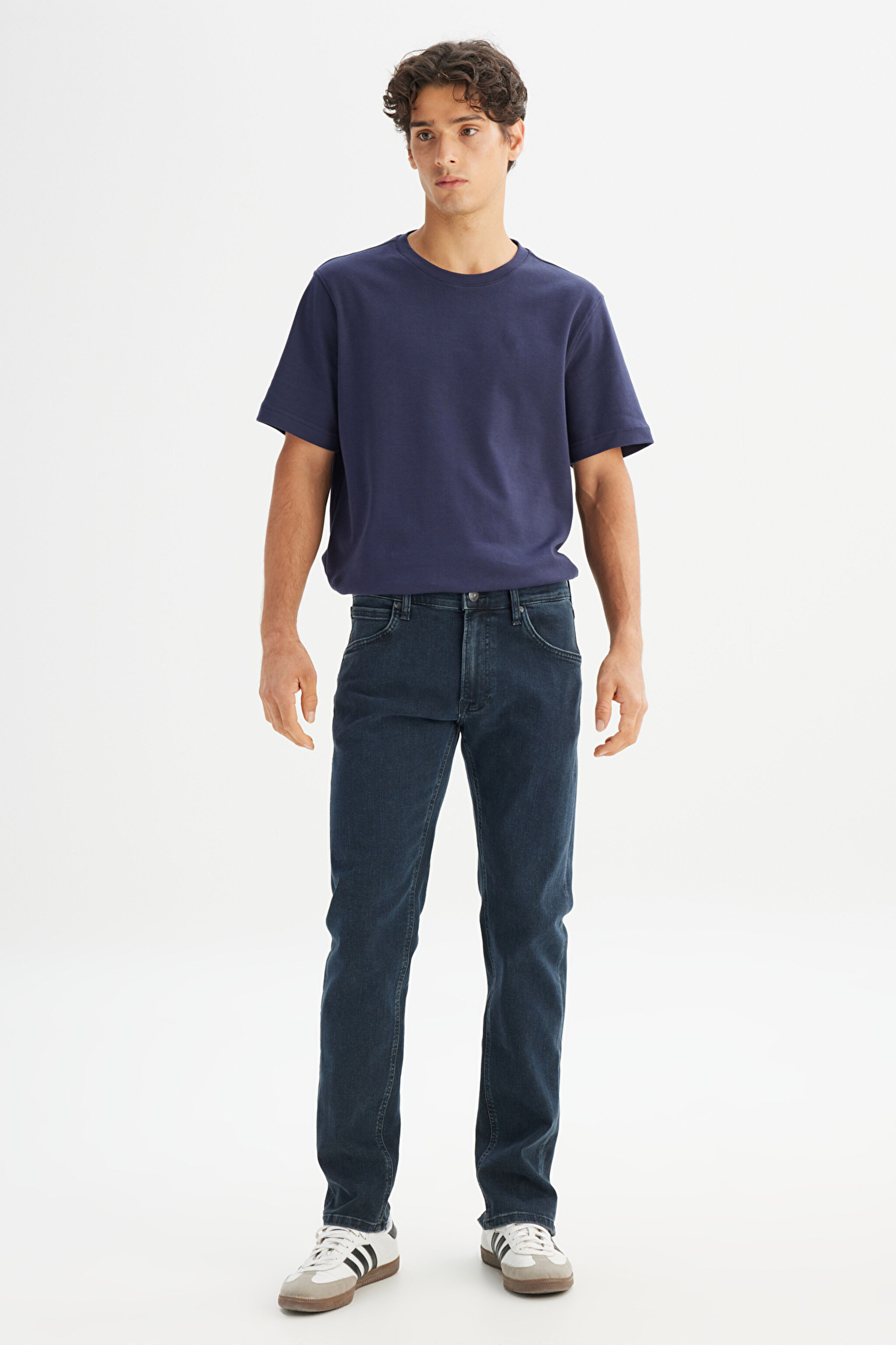 Daren Regular Straight Fit Normal Bel Esnek Jean Kot Pantolon - Night Shade-L707030CP (görsel 3)