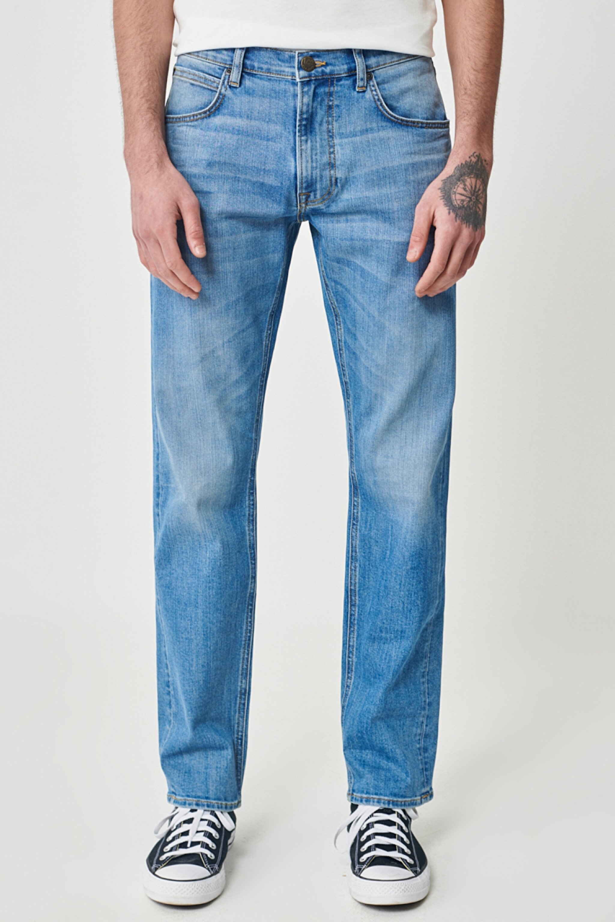 Daren Straight Fit Normal Bel Açık Mavi Esnek Jean Kot Pantolon