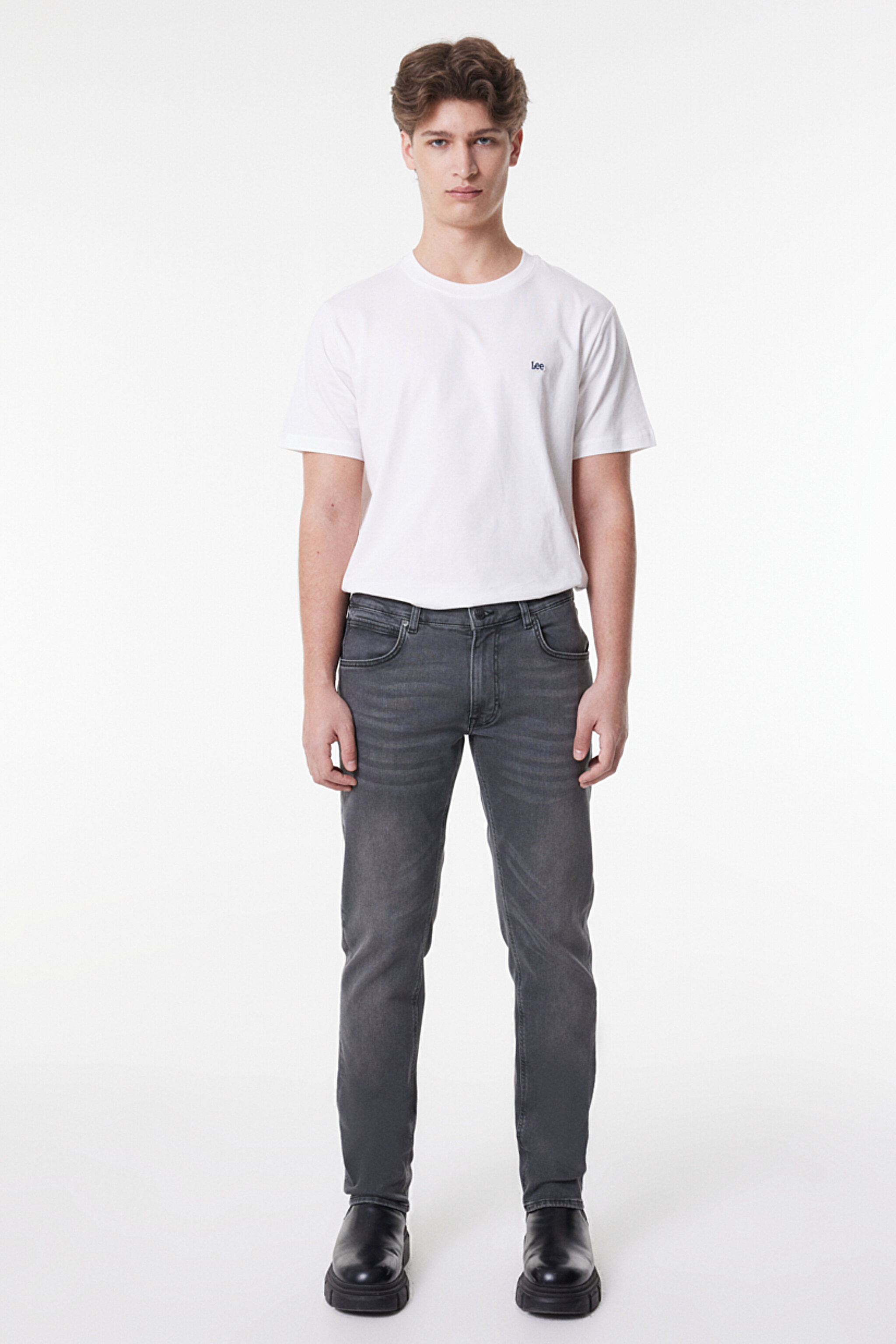 Daren Regular Fit Normal Kesim Normal Bel Gri Esnek Jean Kot Pantolon - Gray-L707057035 (görsel 2)