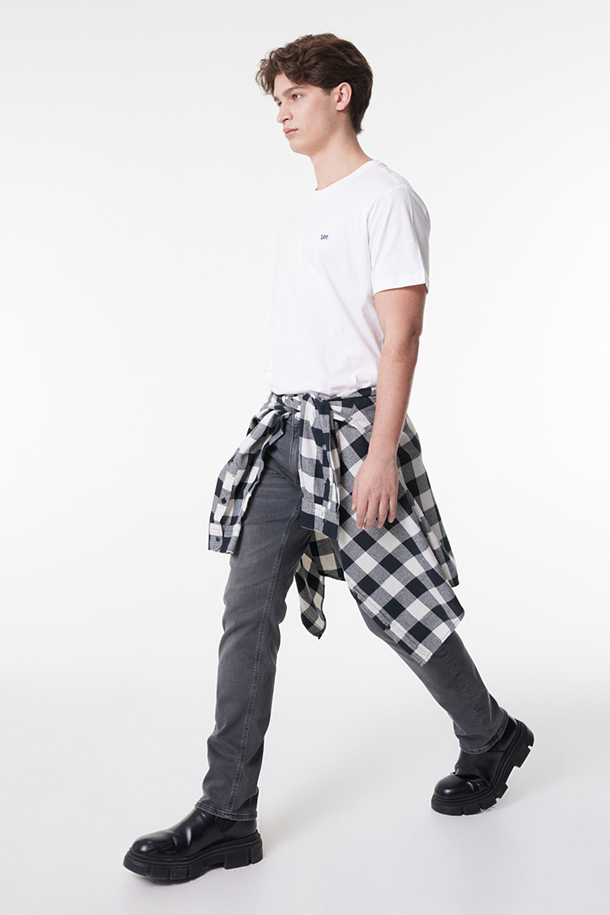 Daren Regular Fit Normal Kesim Normal Bel Gri Esnek Jean Kot Pantolon - Gray-L707057035 (görsel 3)