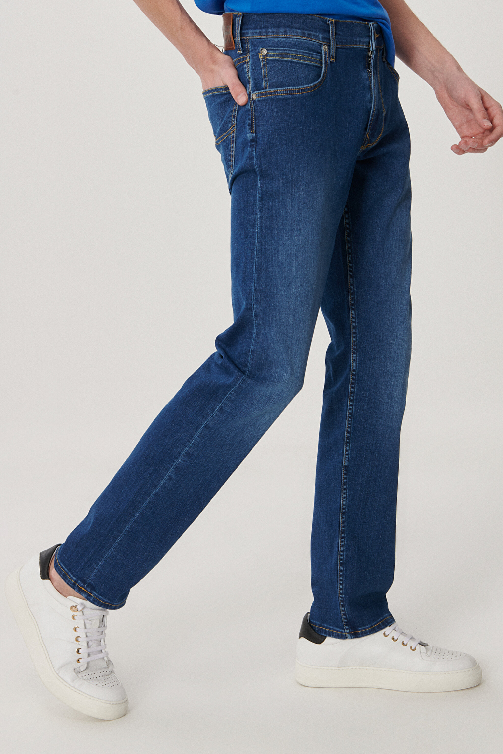 Daren Straight Fit Normal Bel Denim Esnek Jean Kot Pantolon