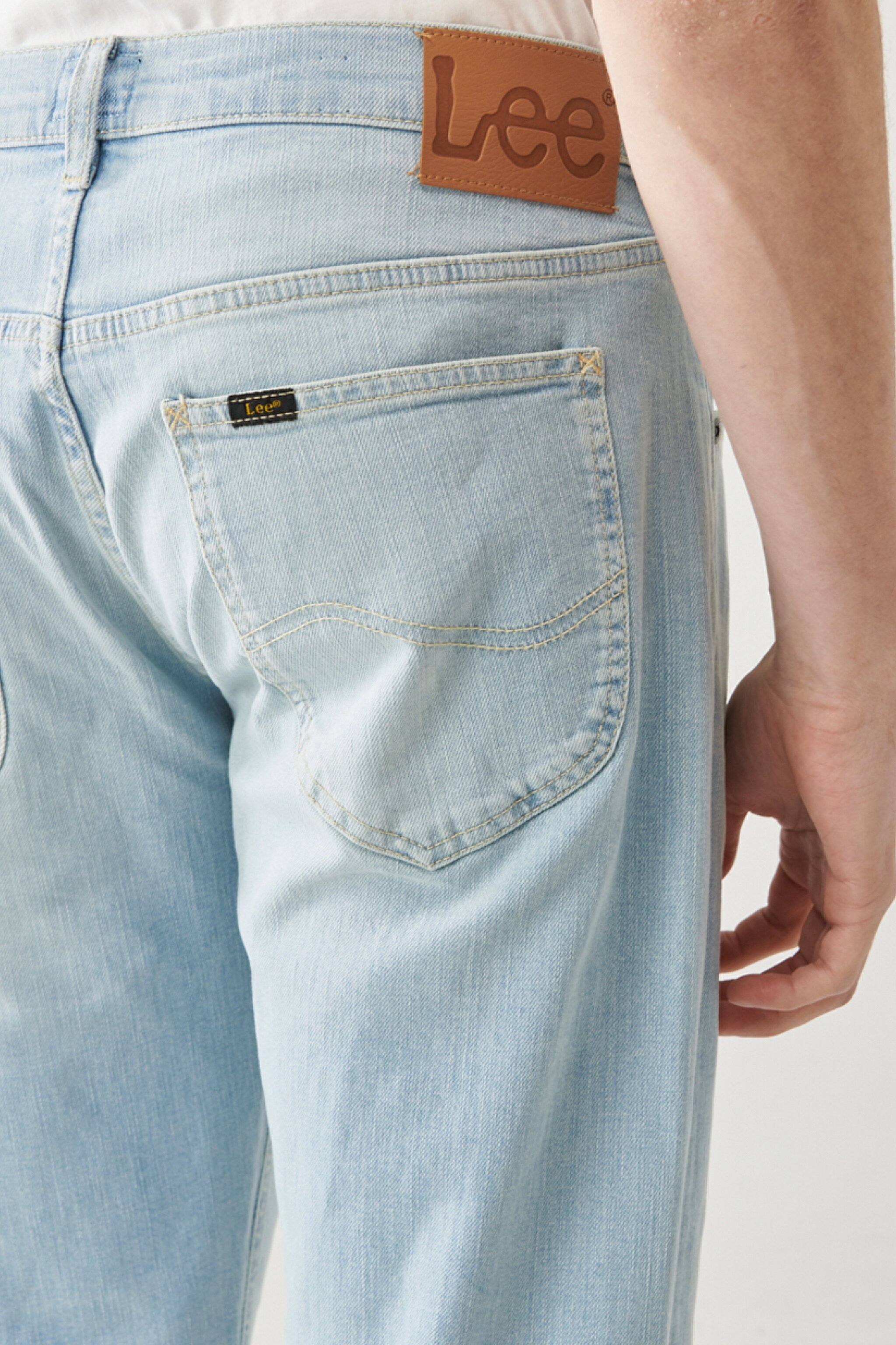 Daren Straight Fit Normal Bel Denim Esnek Jean Kot Pantolon - Bleached Dale-L707DHVJ (görsel 6)