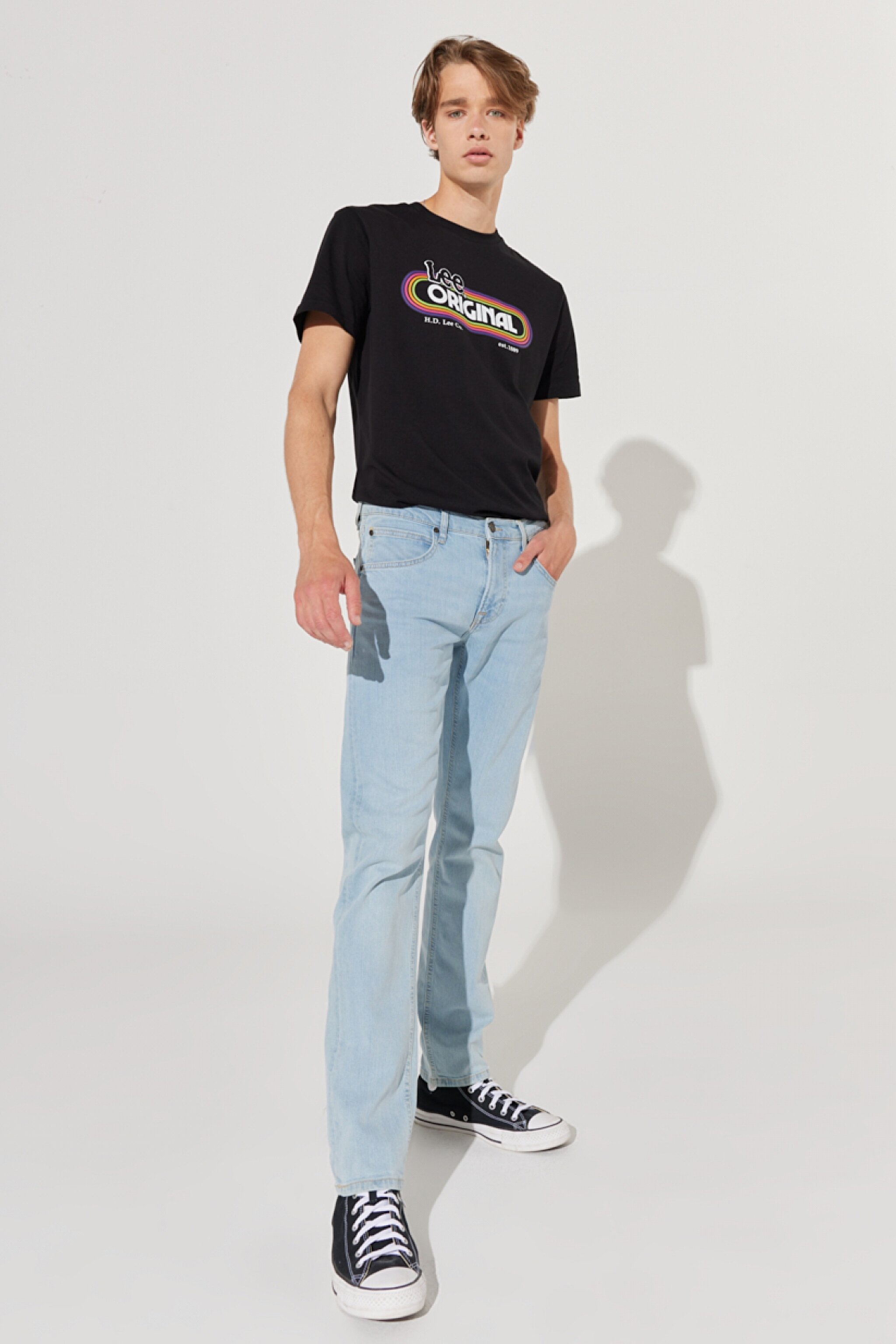Daren Regular Fit Normal Kesim Normal Bel Esnek Jean Kot Pantolon - Blue Sky Light-L707ICC25 (görsel 4)
