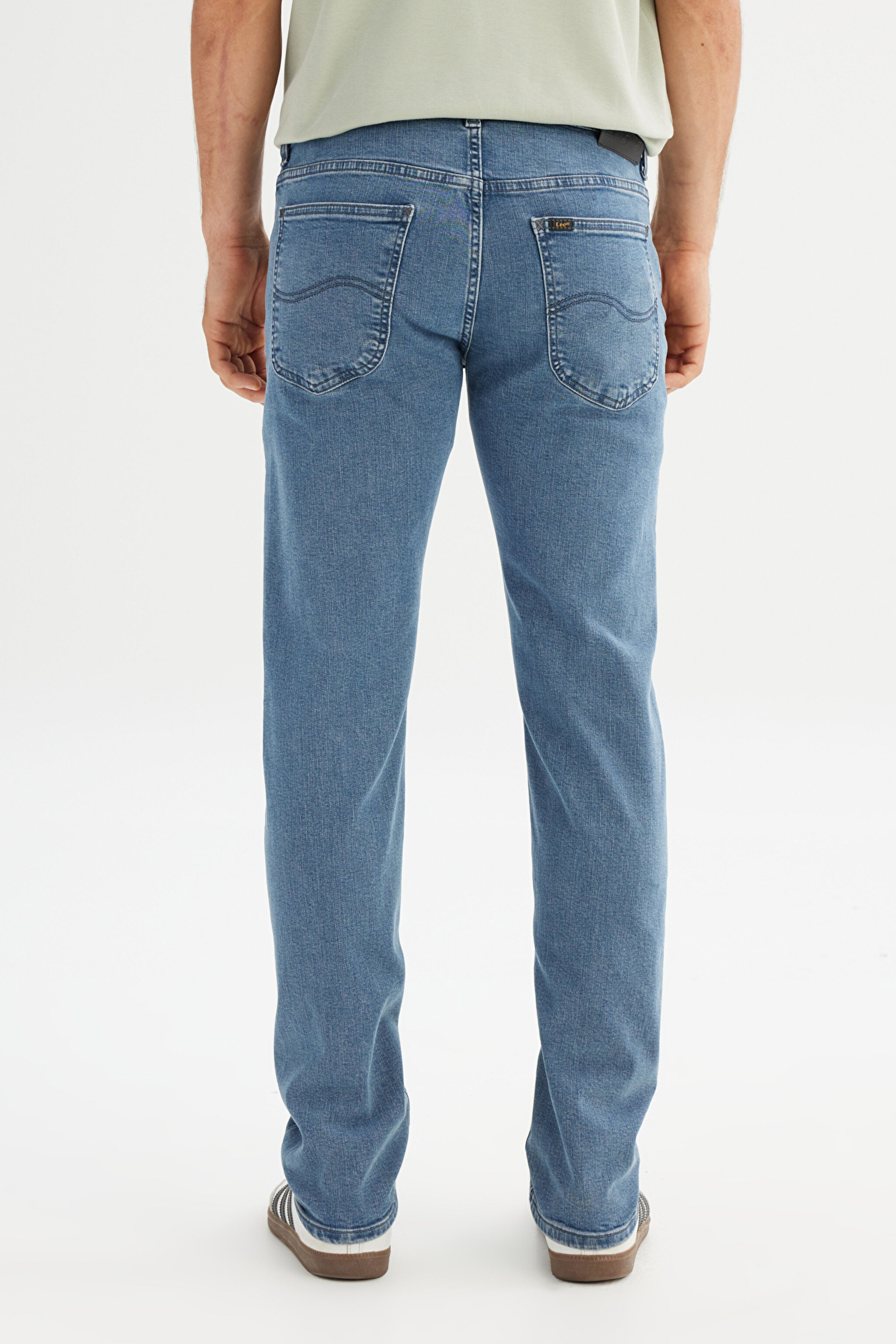 Daren Regular Straight Fit Normal Bel Esnek Jean Kot Pantolon - Storm Cloud-L707PTFL (görsel 5)
