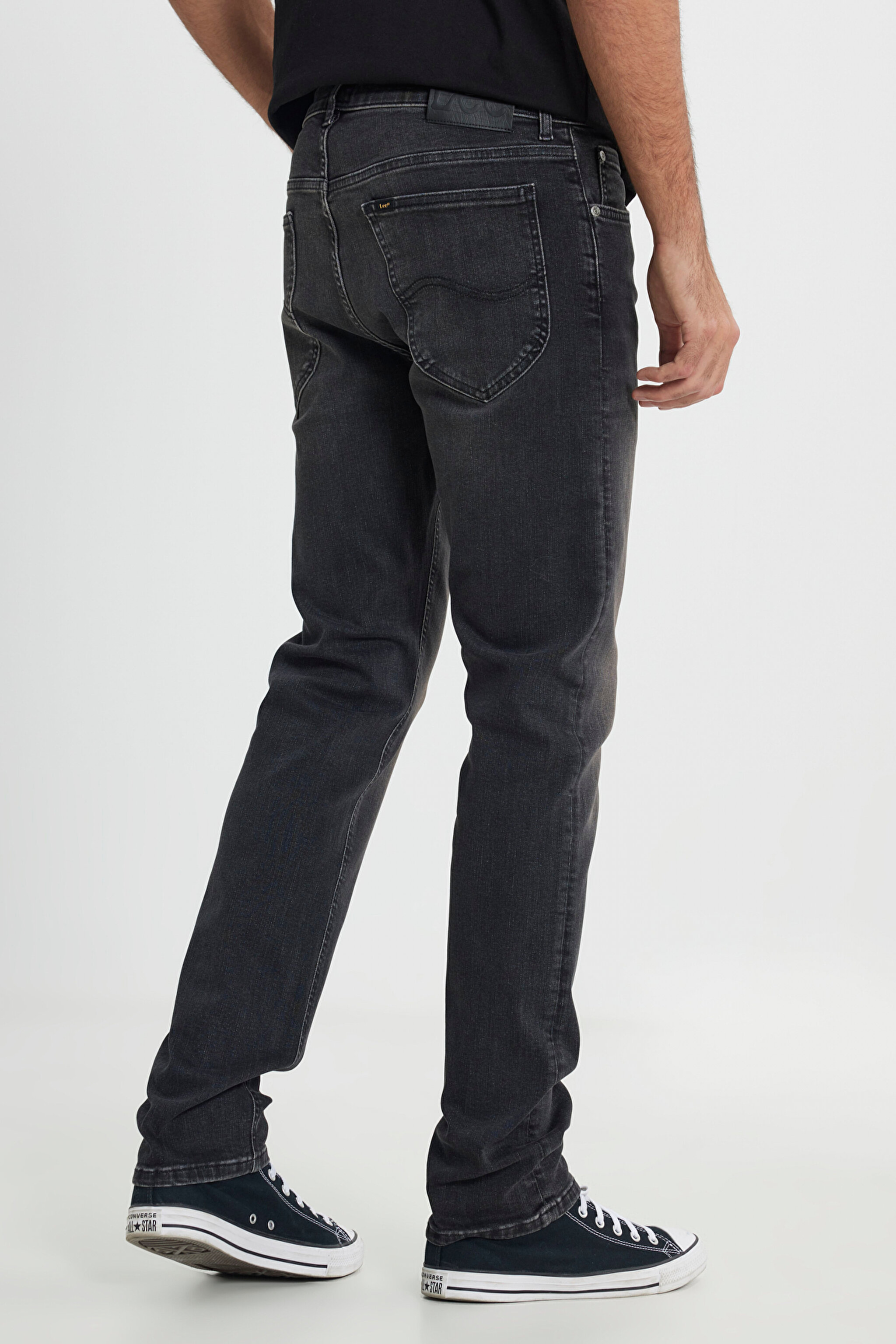 Daren Straight Fit Normal Bel Denim Esnek Jean Kot Pantolon - Dk Worn Magnet-L707PYCB (görsel 5)