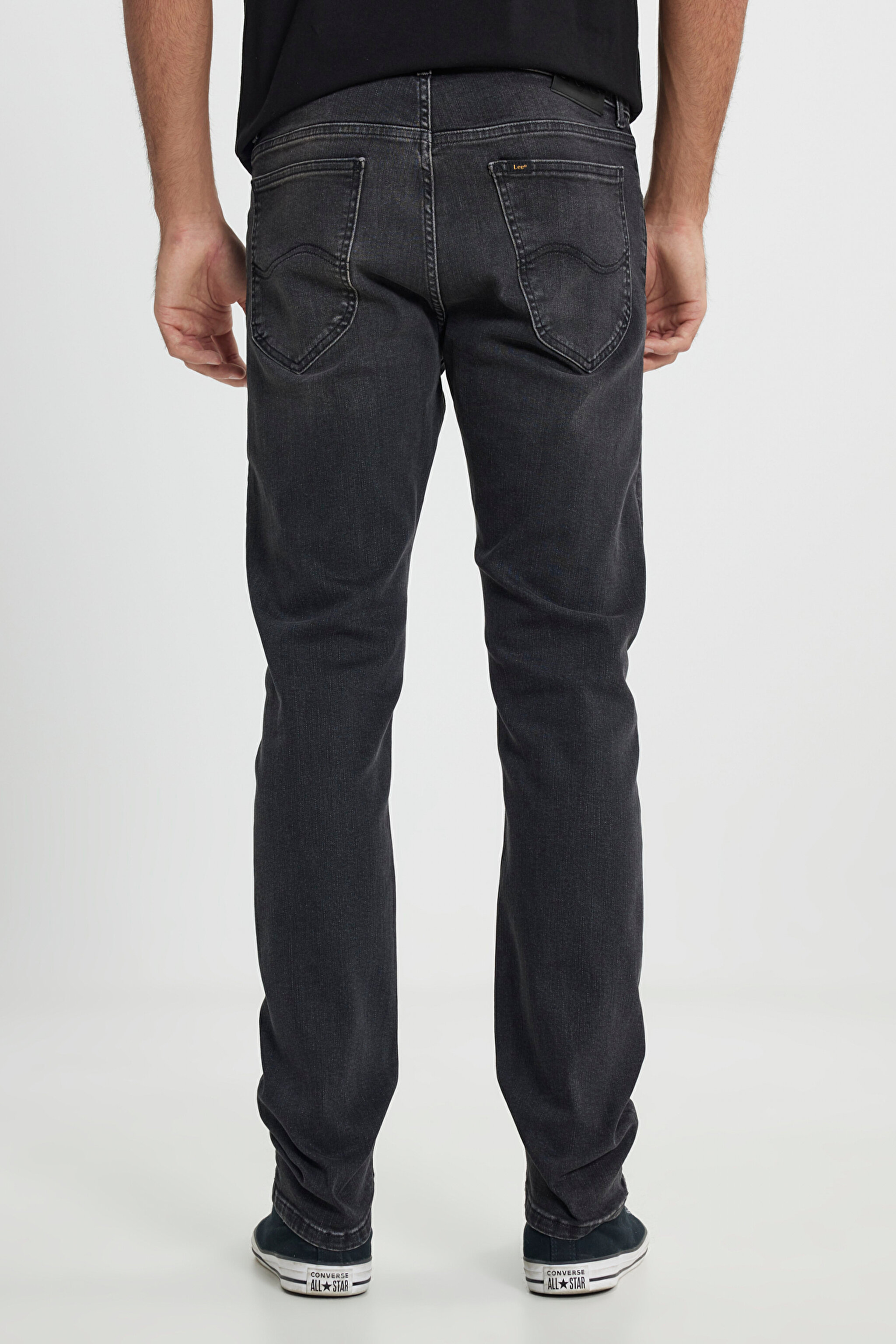 Daren Straight Fit Normal Bel Denim Esnek Jean Kot Pantolon - Dk Worn Magnet-L707PYCB (görsel 7)