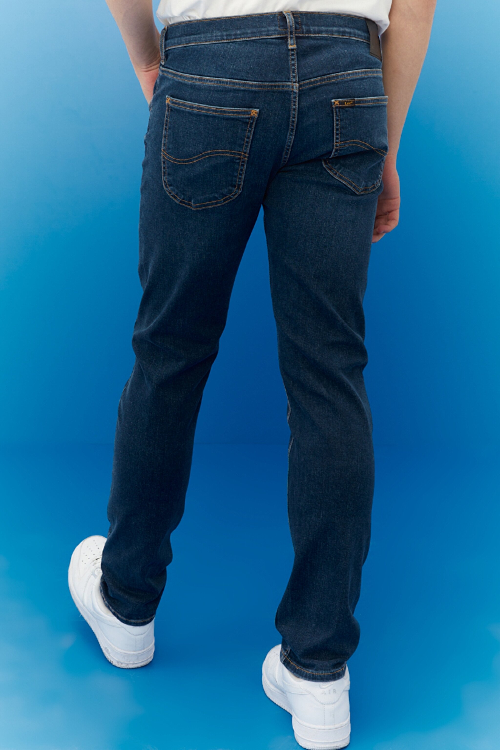 Daren Regular Straight Fit Normal Bel Esnek Jean Kot Pantolon - Dark Worn-L707SQXP (görsel 7)