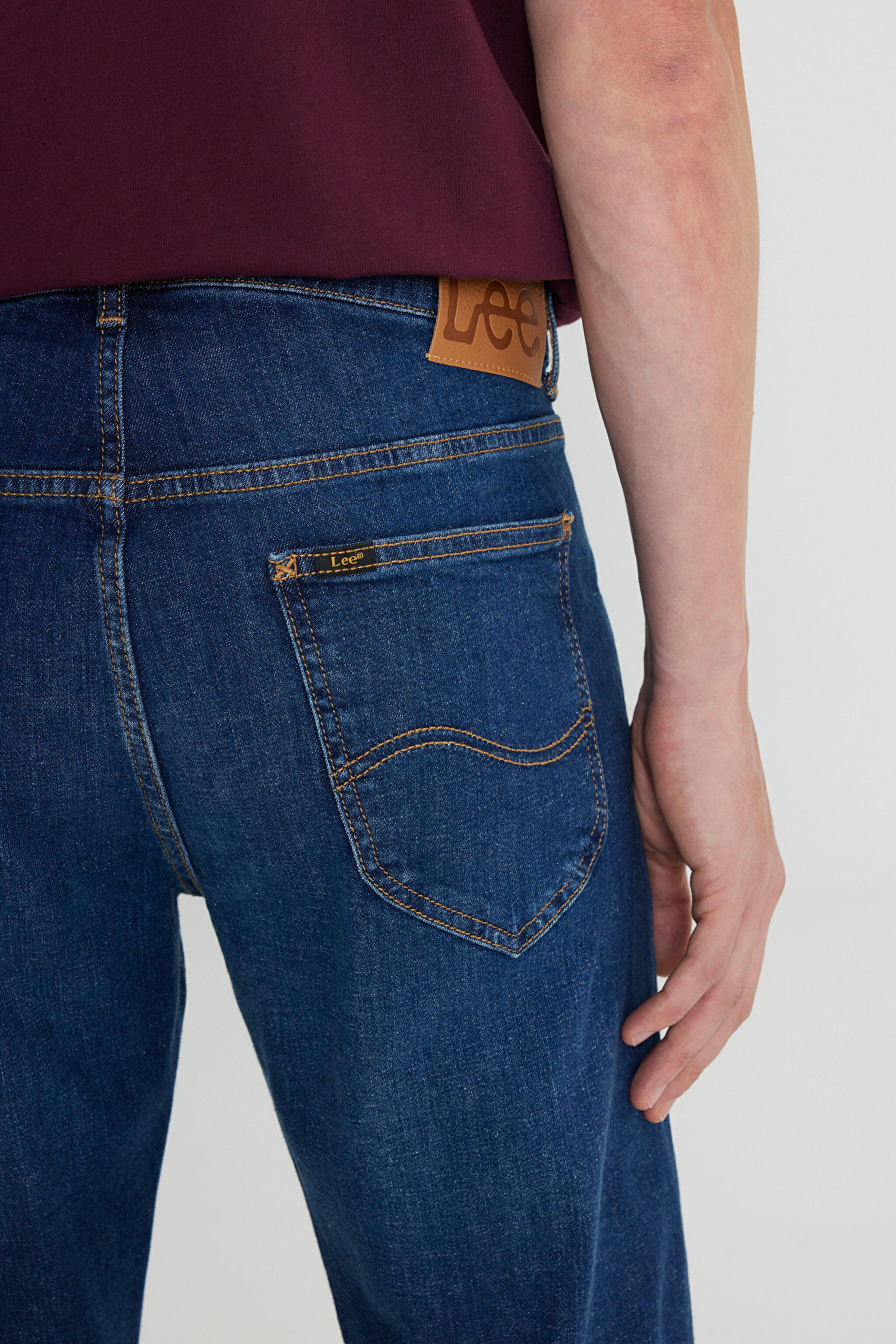 Daren Regular Fit Normal Bel Koyu Mavi Esnek Jean Kot Pantolon - Dark Hunt-L707VME13 (görsel 6)