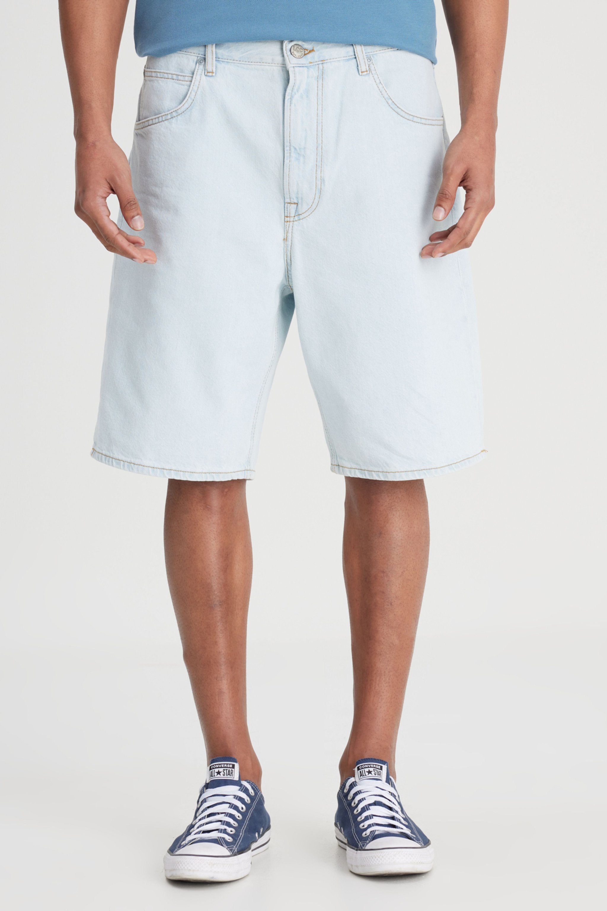 Regular Fit Normal Kesim 5 Cep Esnek Jean Şort - Light Fallon-L70UGAOU (görsel 7)