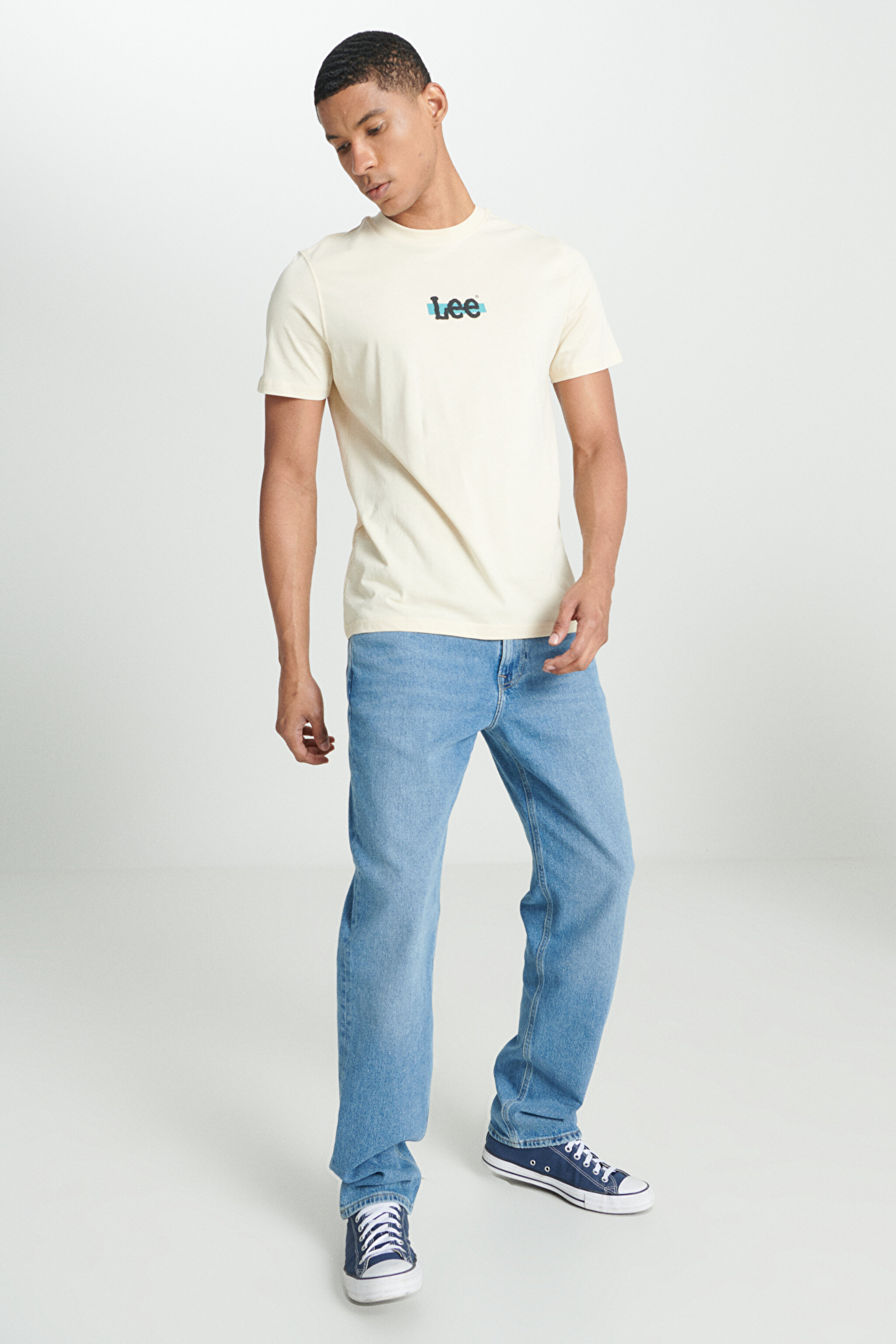Loose Fit Rahat Kesim Normal Bel Düz Paça West Açık Mavi Jean Kot Pantolon - Handsome-L70W034F37 (görsel 3)