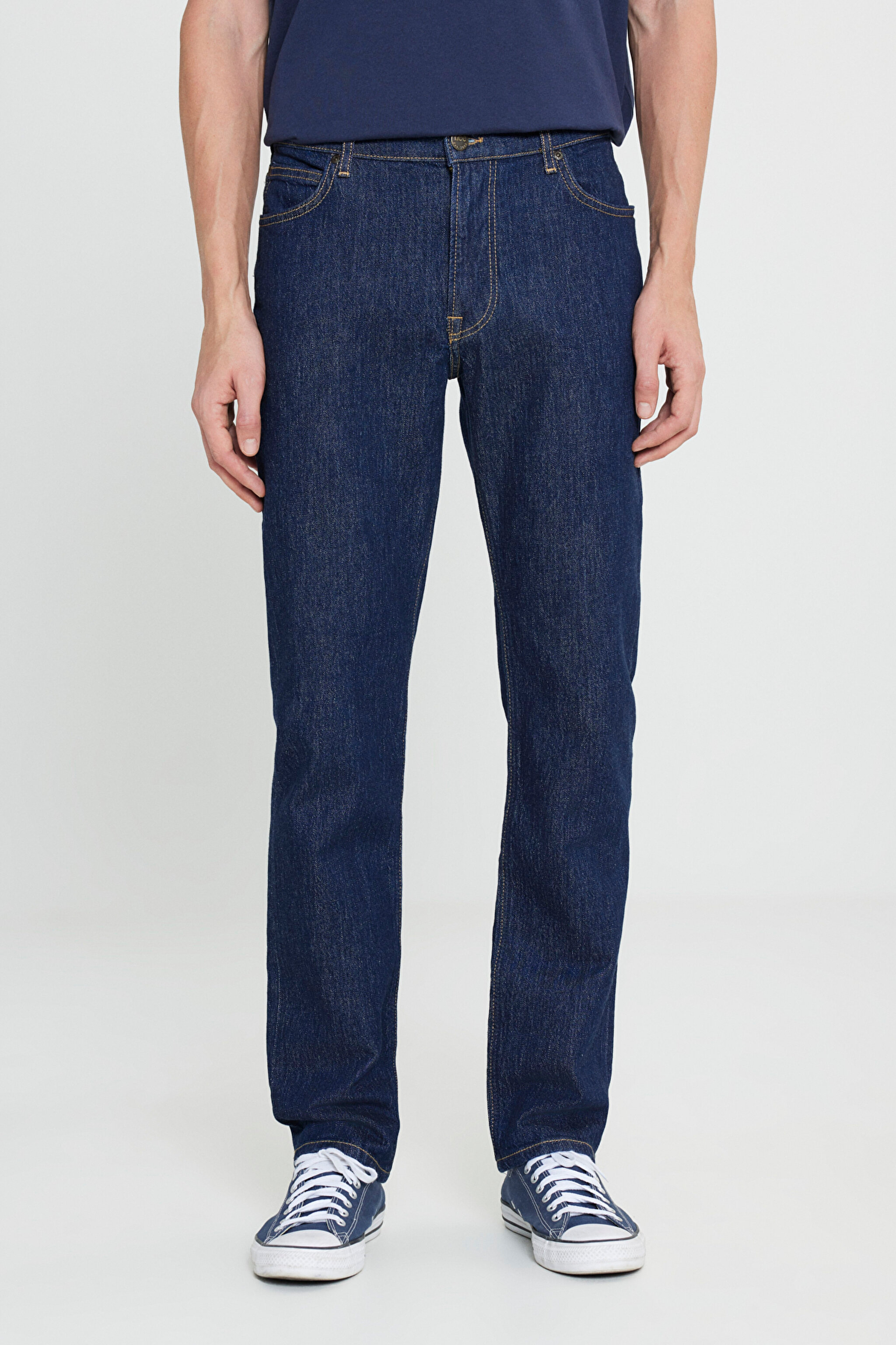 West Straight Fit Normal Bel Esnek Jean Kot Pantolon - Rinse-L70WMW36 (görsel 3)