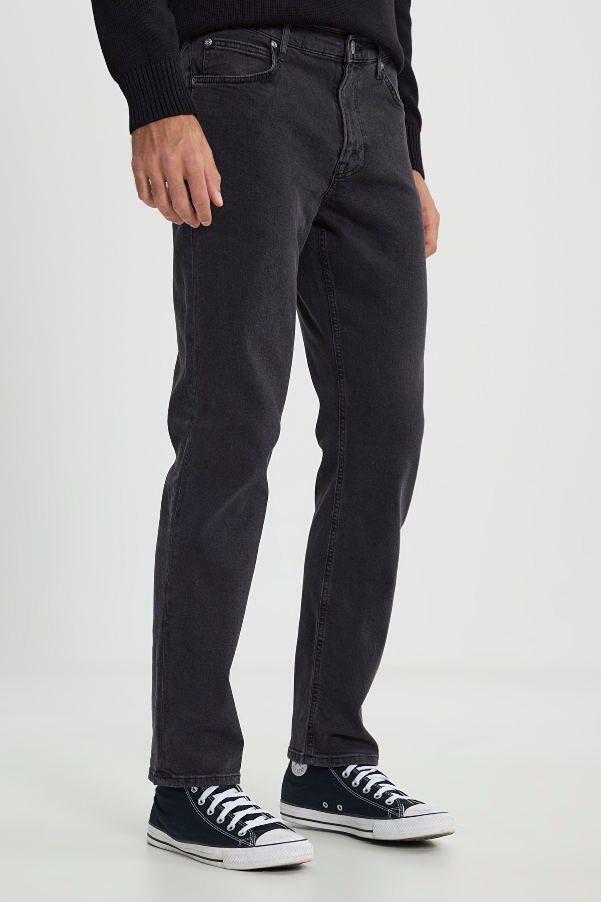 West Straight Fit Normal Bel Esnek Jean Kot Pantolon - Used Hellen-L70WPCMM (görsel 7)
