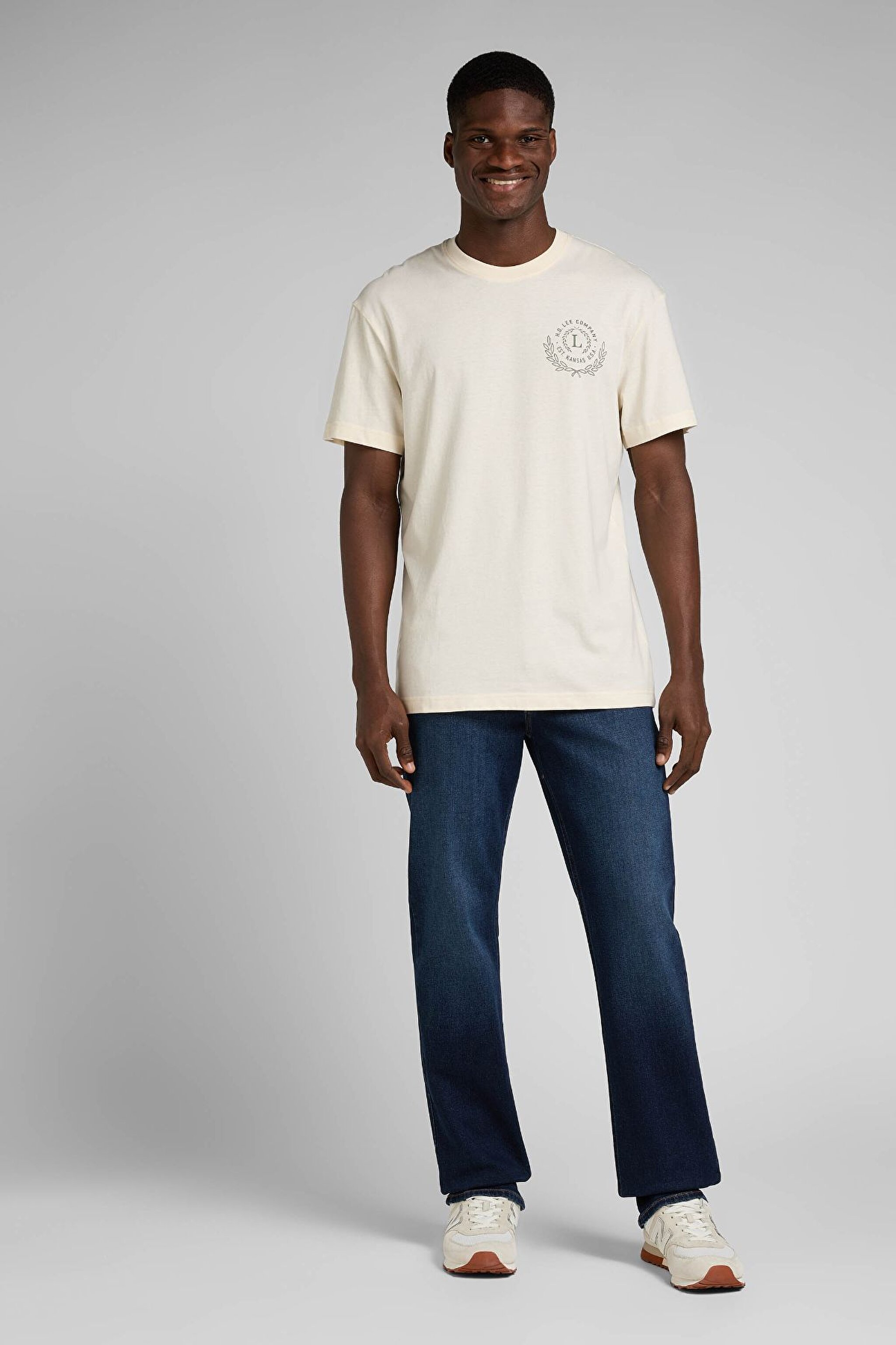 West Loose Fit Rahat Kesim Koyu Mavi Esnek Jean Kot Pantolon - Dark Used-L70WVDE03 (görsel 2)